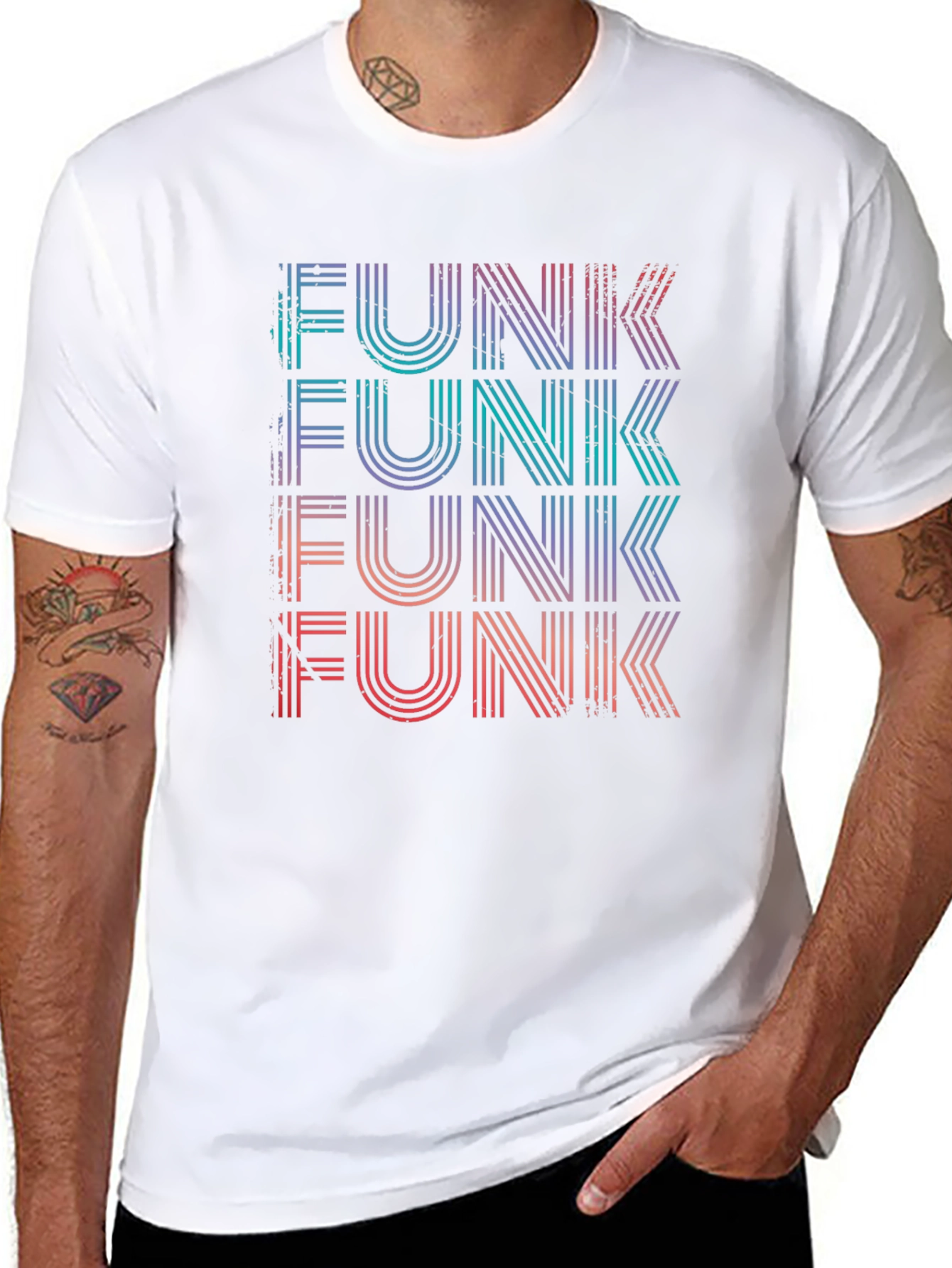 Retro Funk Graphic Tee - Black