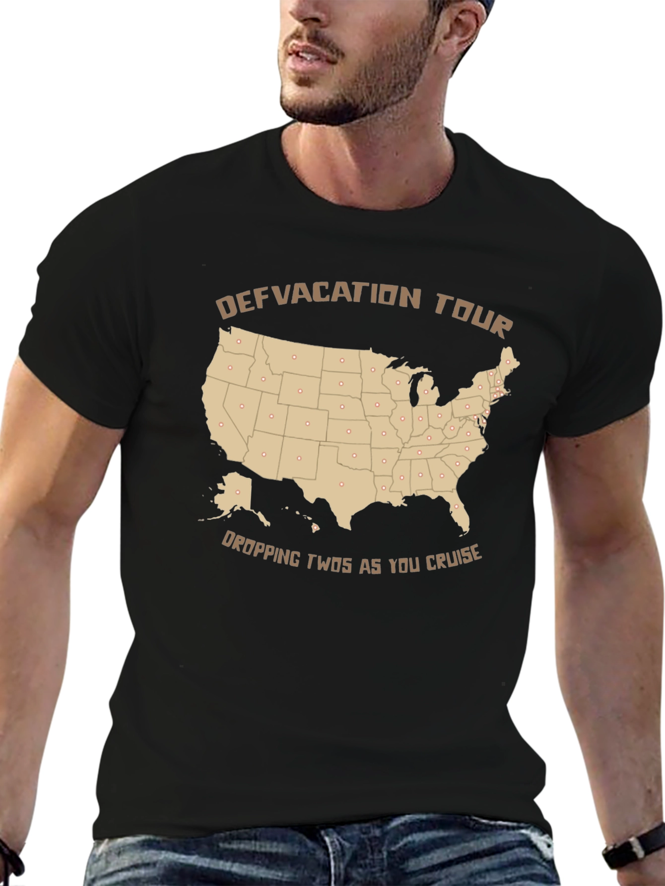 Defvacation Tour Graphic T-Shirt