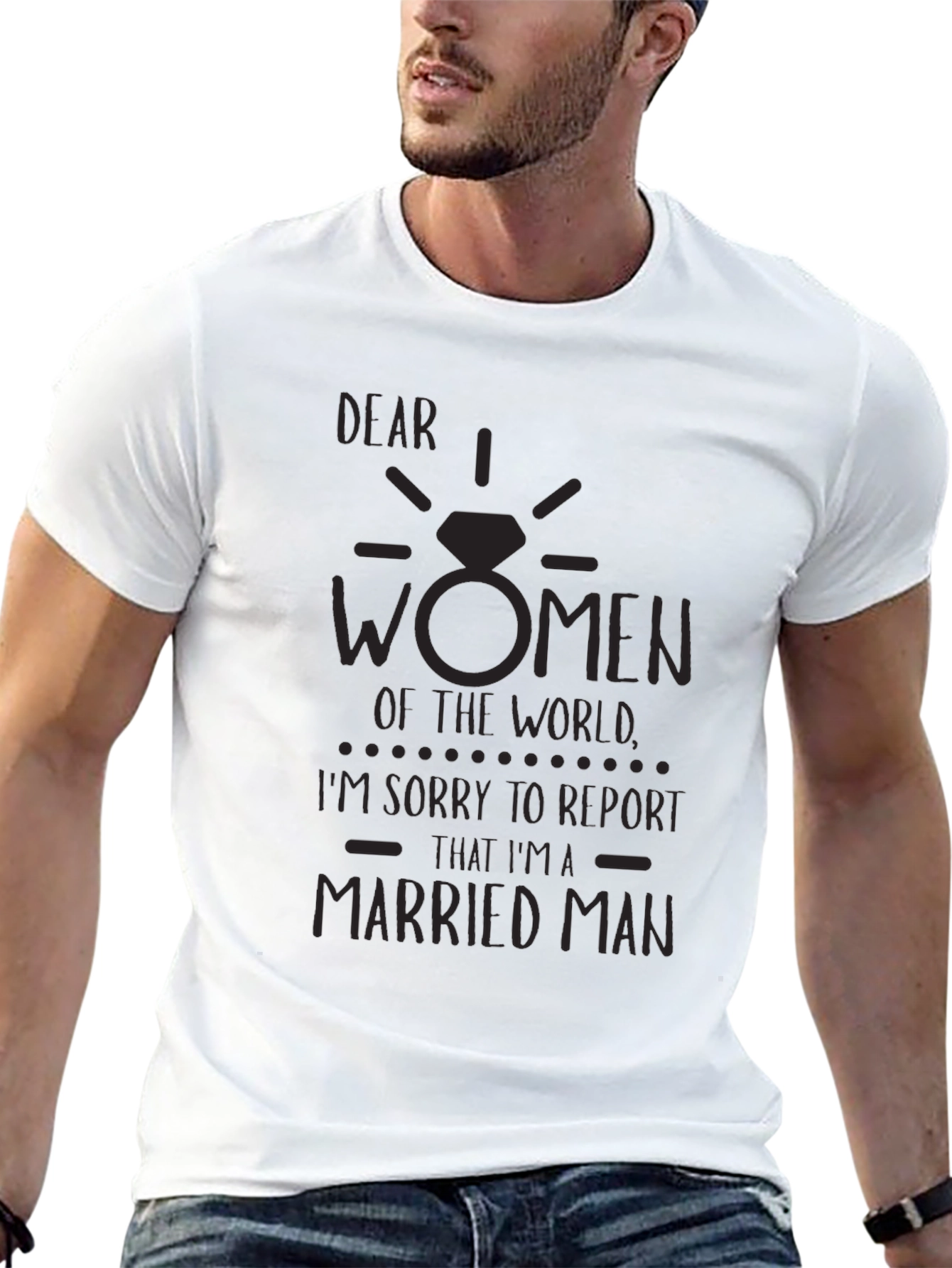 Dear Women T-Shirt Funny Married Man Graphic Tee