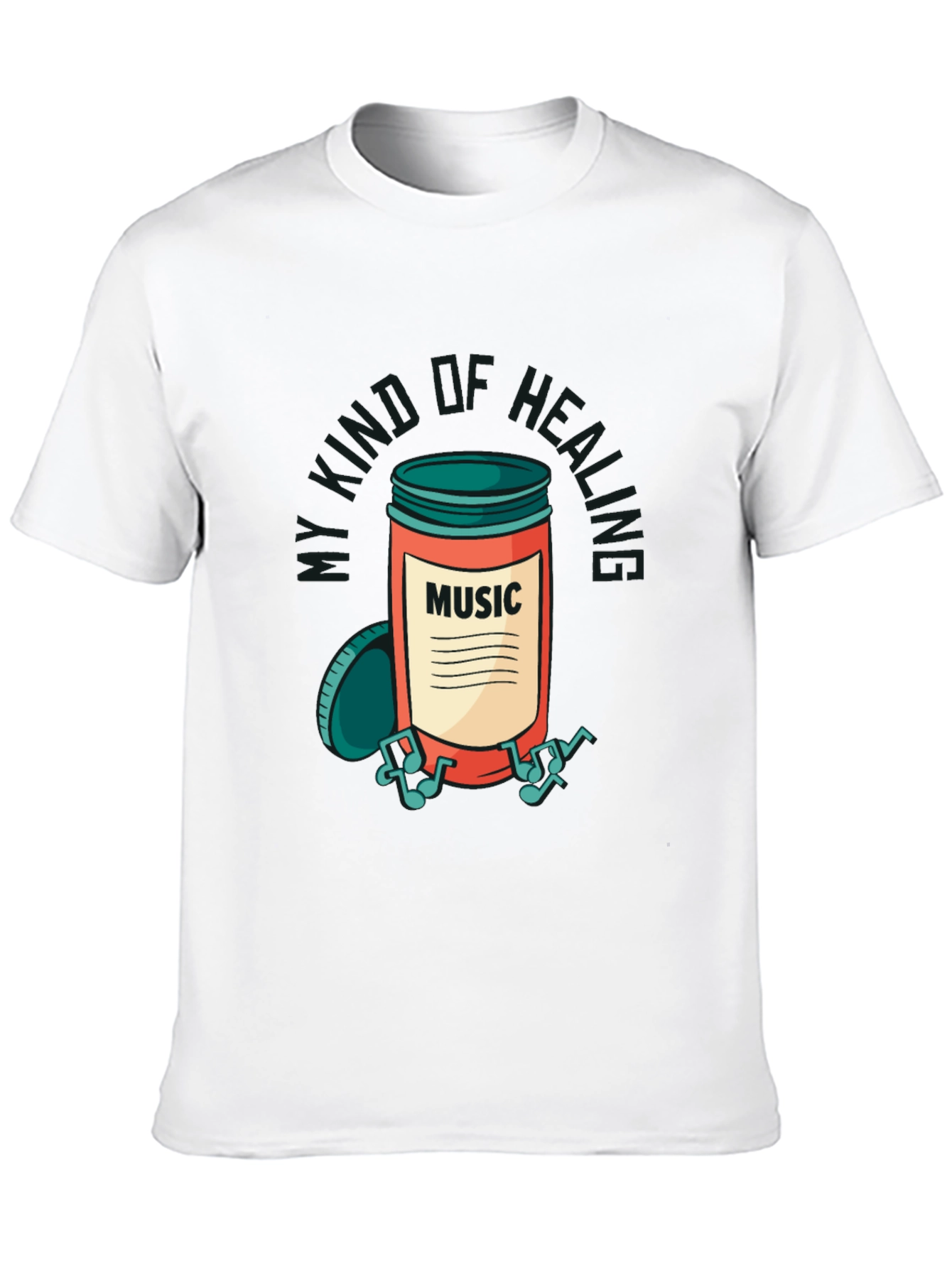 Music Jar Graphic Tee - Healing Vibes