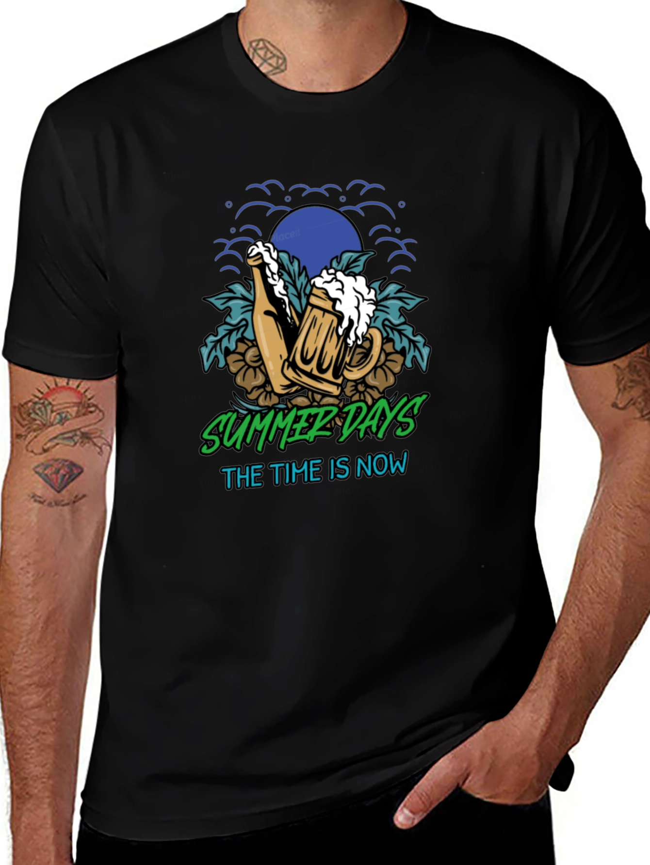 Summer Days Beer Graphic T-Shirt
