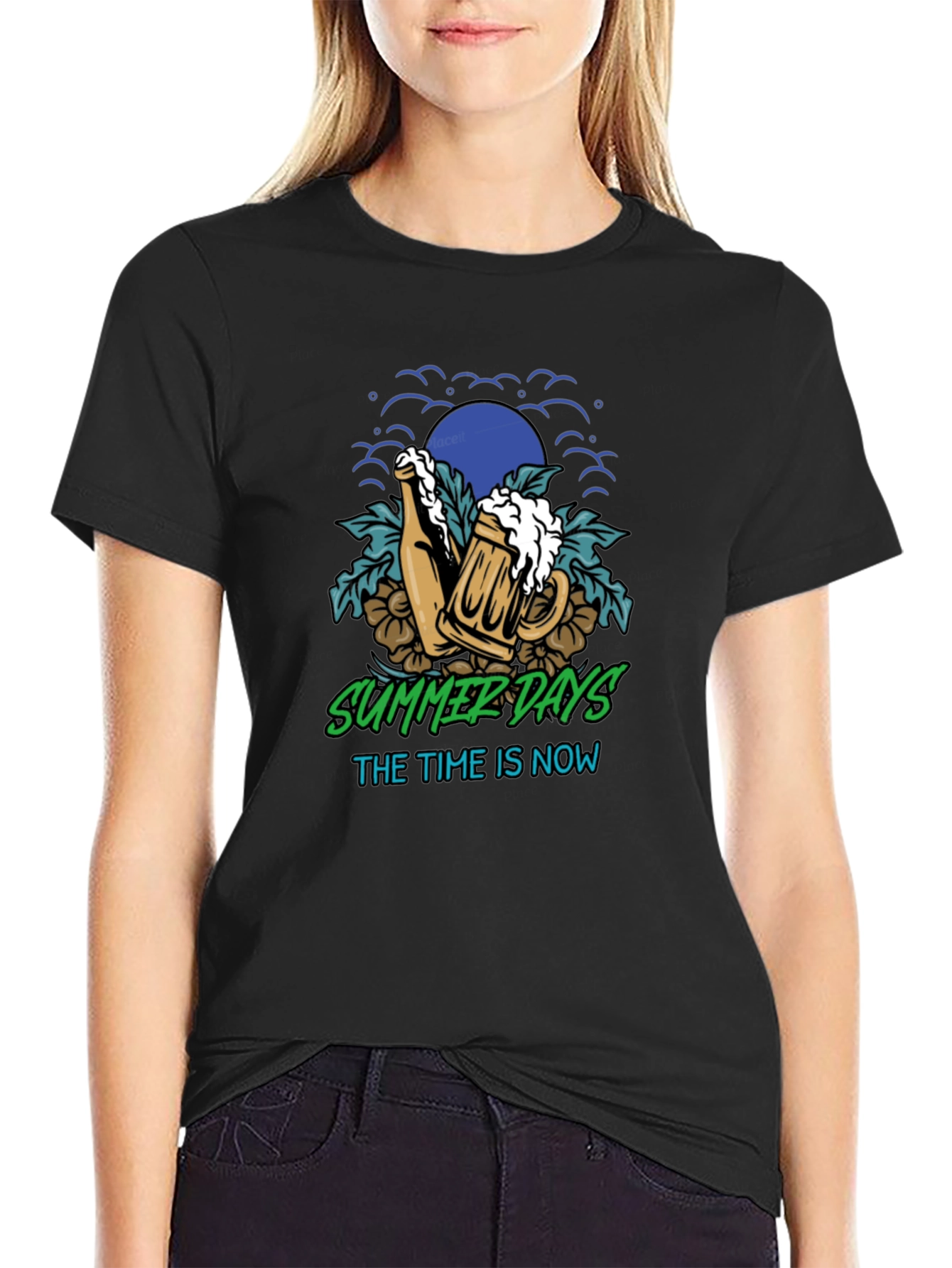 Summer Days Beer Graphic T-Shirt