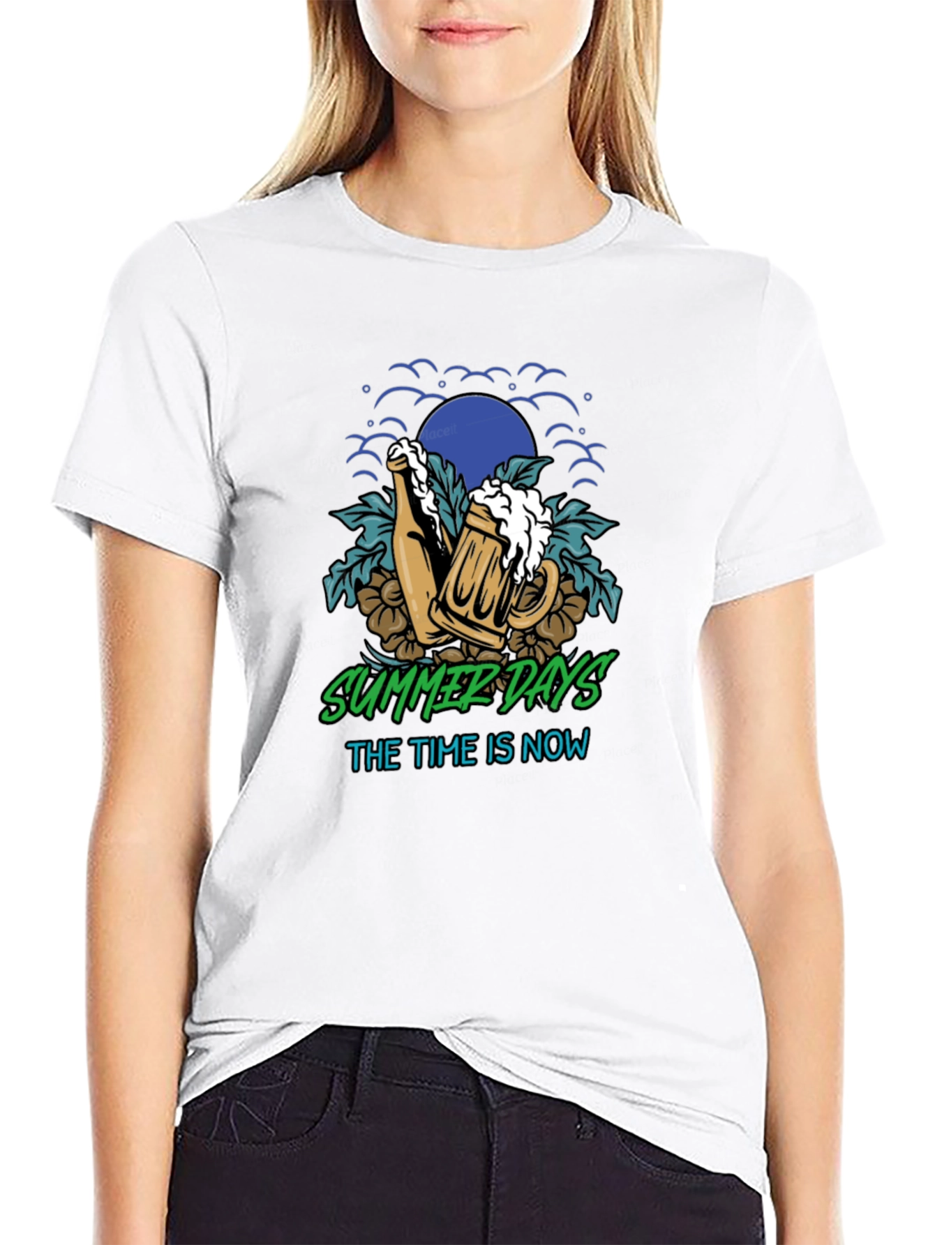 Summer Days Beer Graphic T-Shirt
