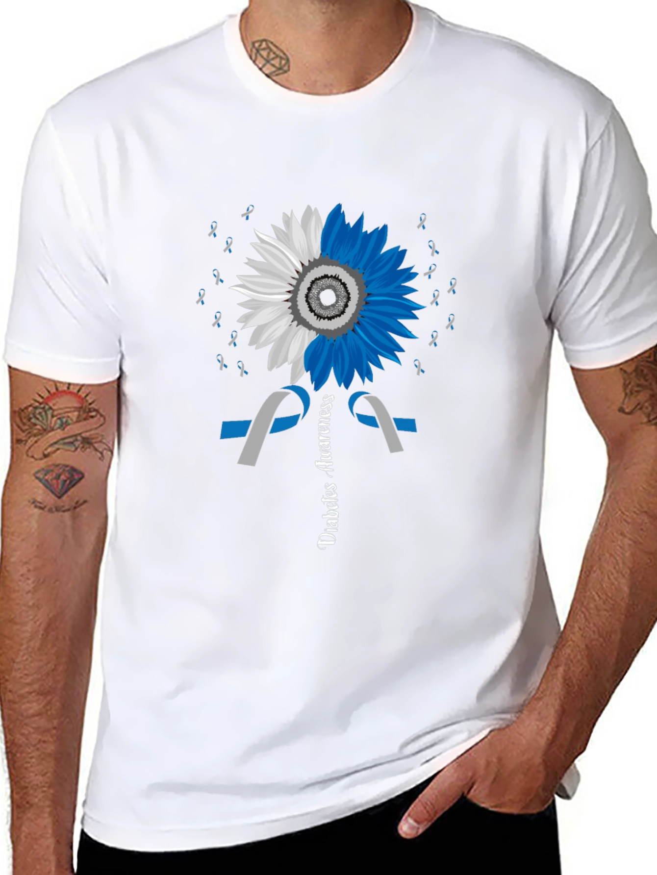 Diabetes Awareness Sunflower T-Shirt