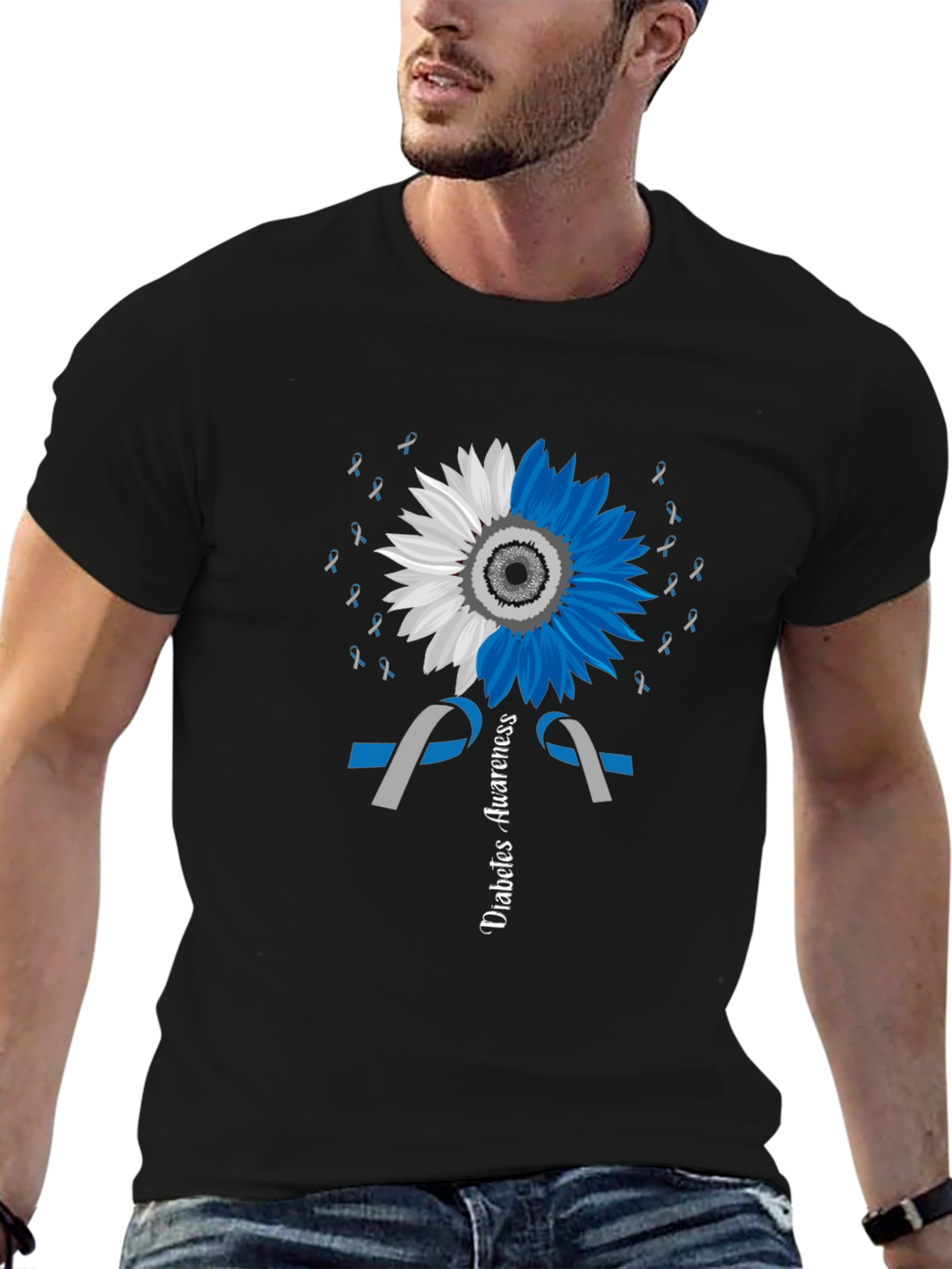 Diabetes Awareness Sunflower T-Shirt