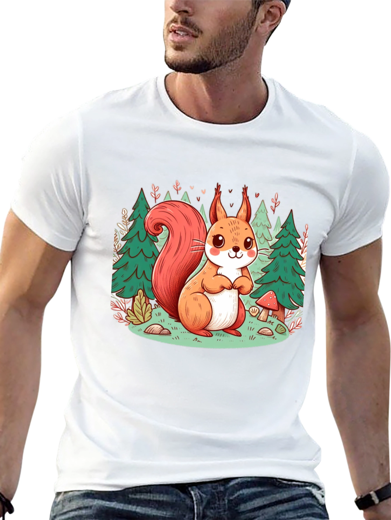Cute Squirrel Forest T-Shirt