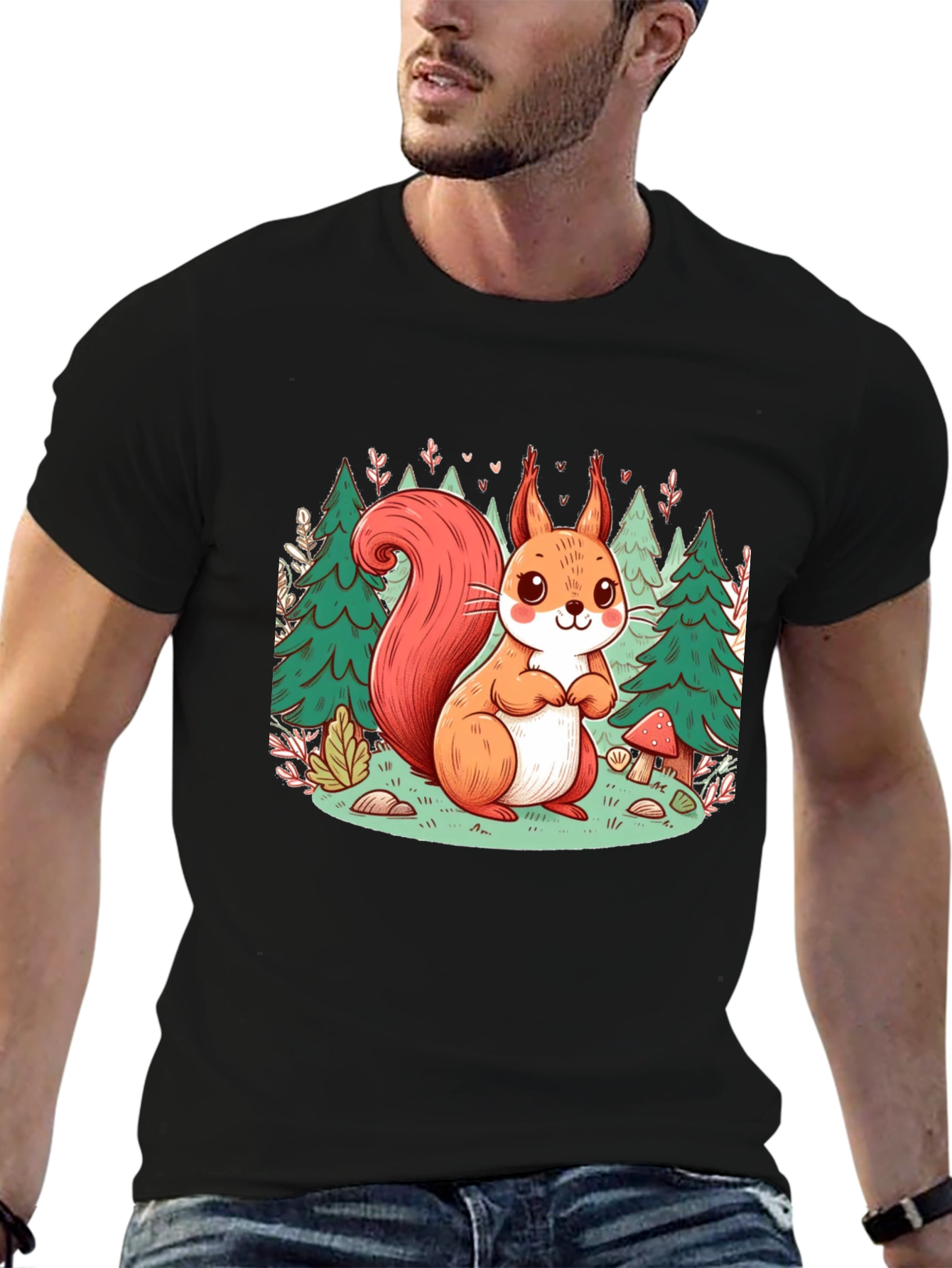 Cute Squirrel Forest T-Shirt