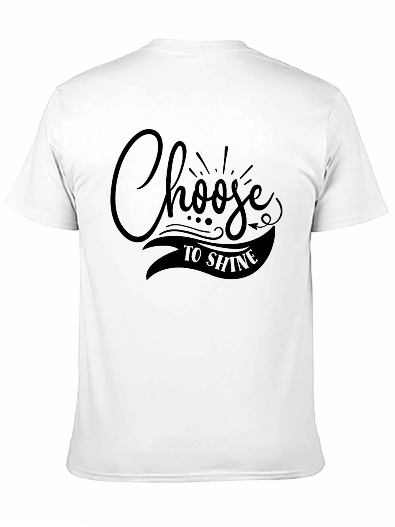 Choose to Shine Black Graphic Tee - Inspiring Shirt