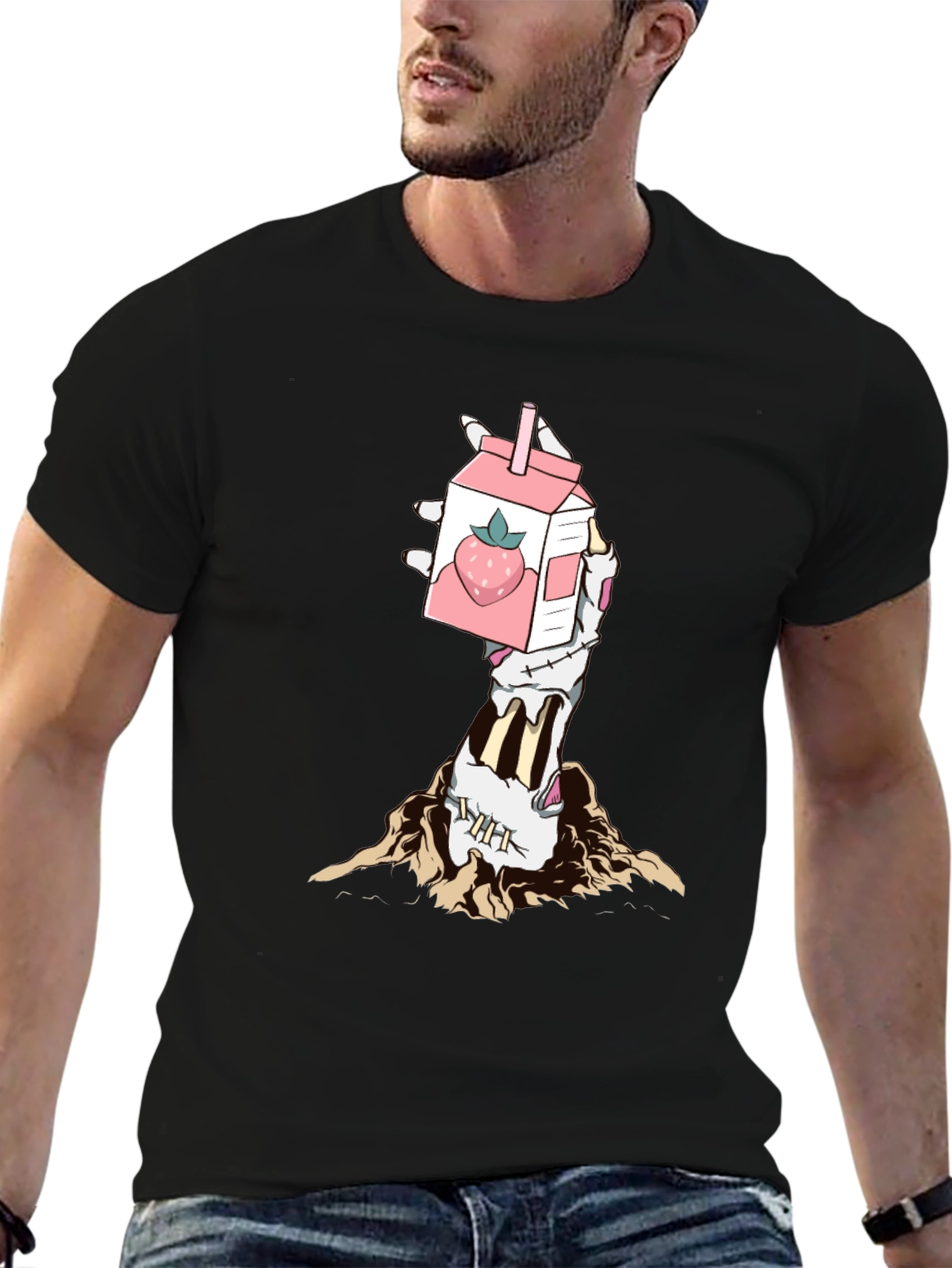 Zombie Hand Strawberry Milk T-Shirt