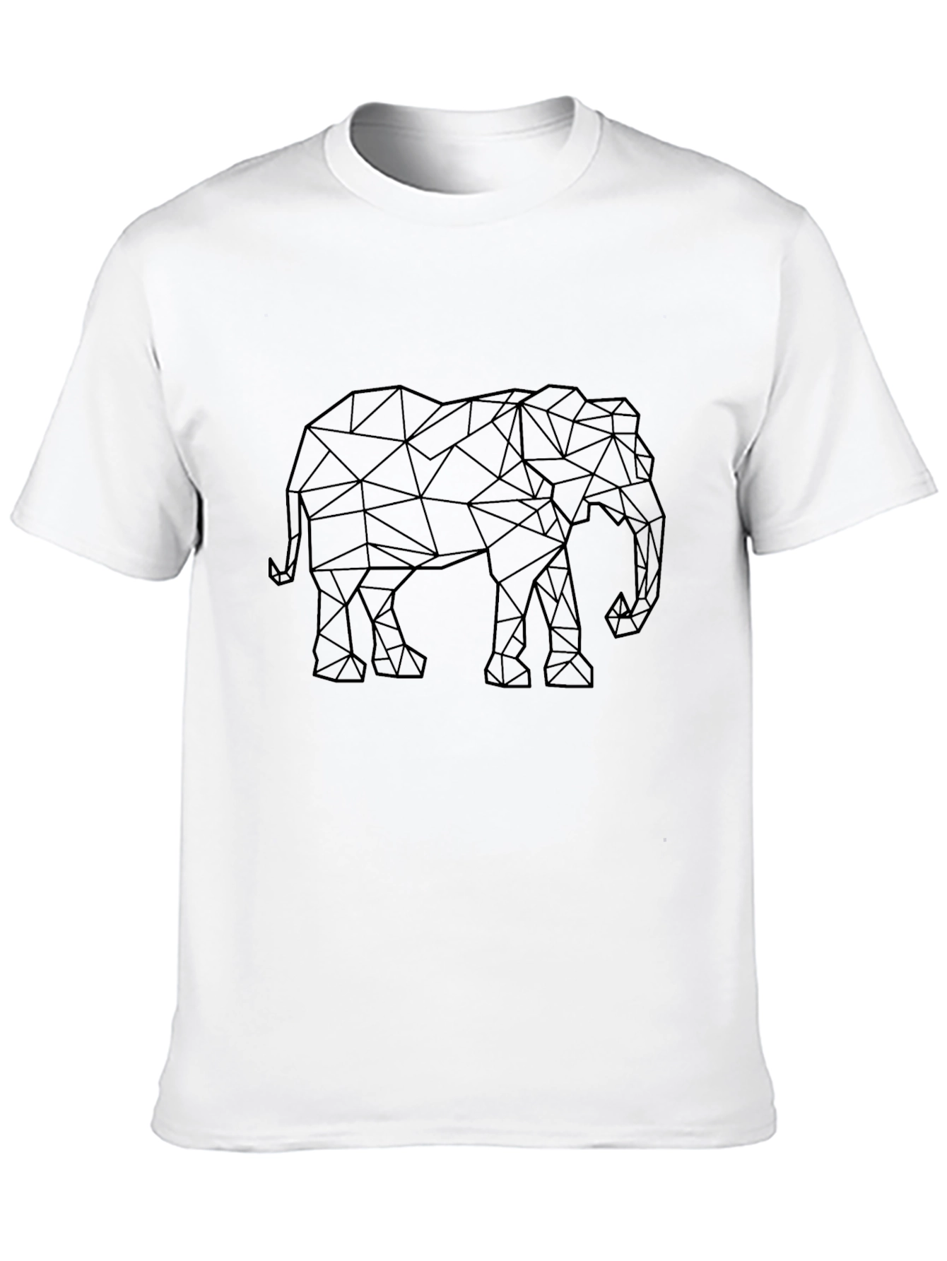 Geometric Elephant T-Shirt - Modern Style