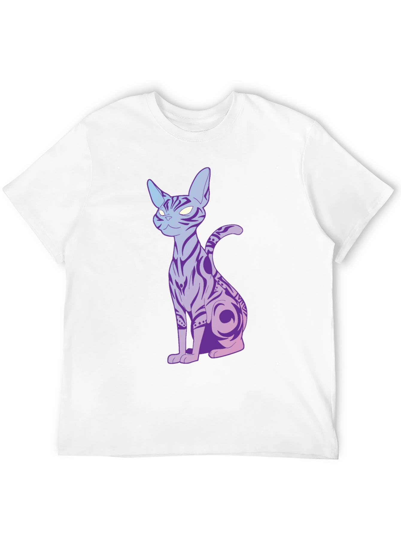Mystic Cat Graphic Tee - Mens Black T-Shirt