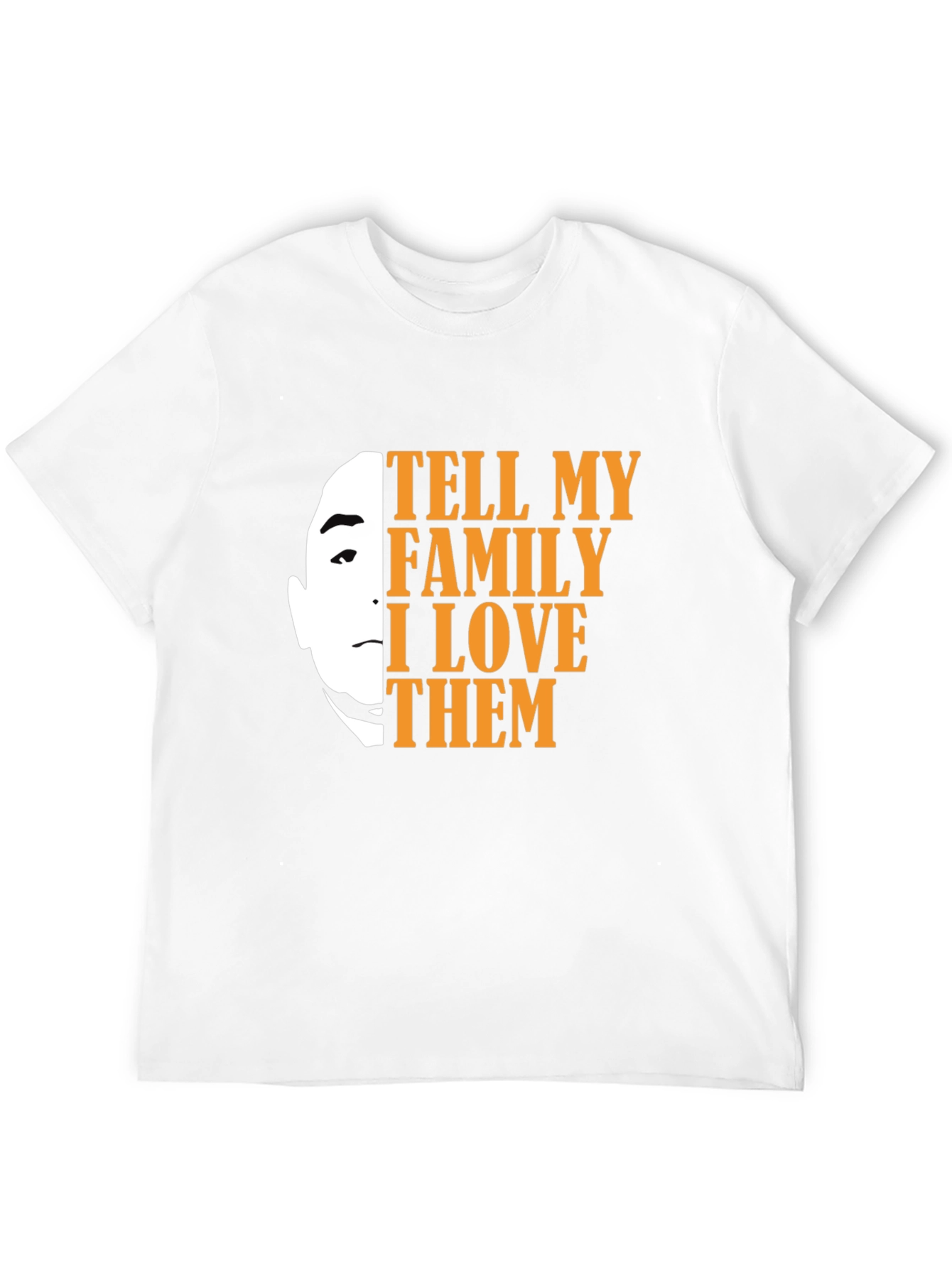 Tell My Family I Love Them Black Graphic Tee