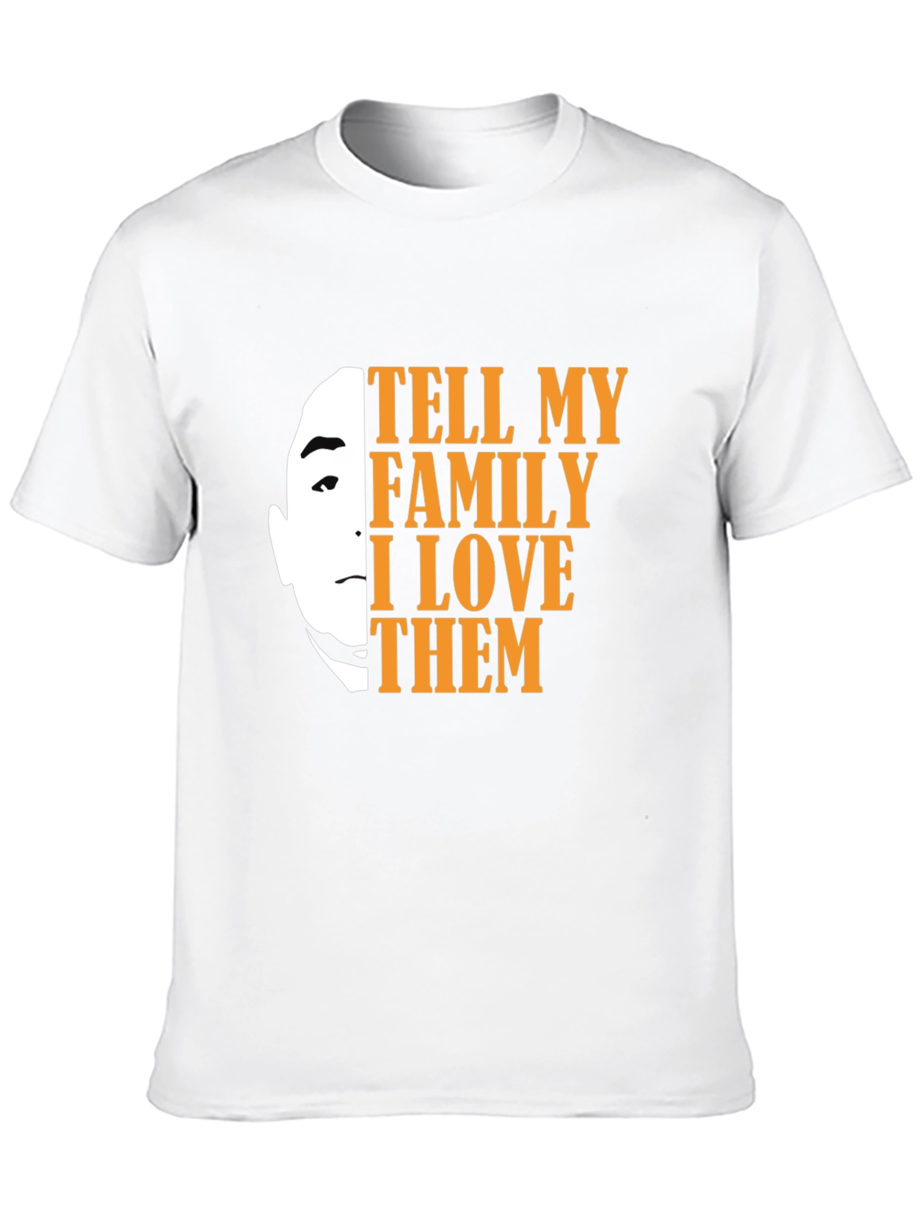Tell My Family I Love Them Black Graphic Tee