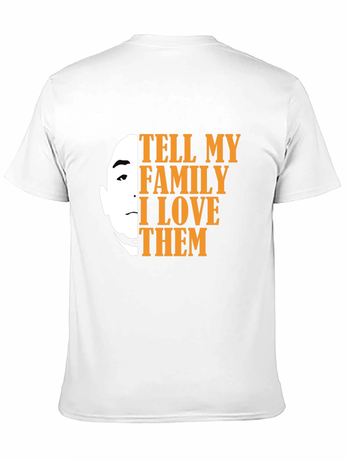 Tell My Family I Love Them Black Graphic Tee