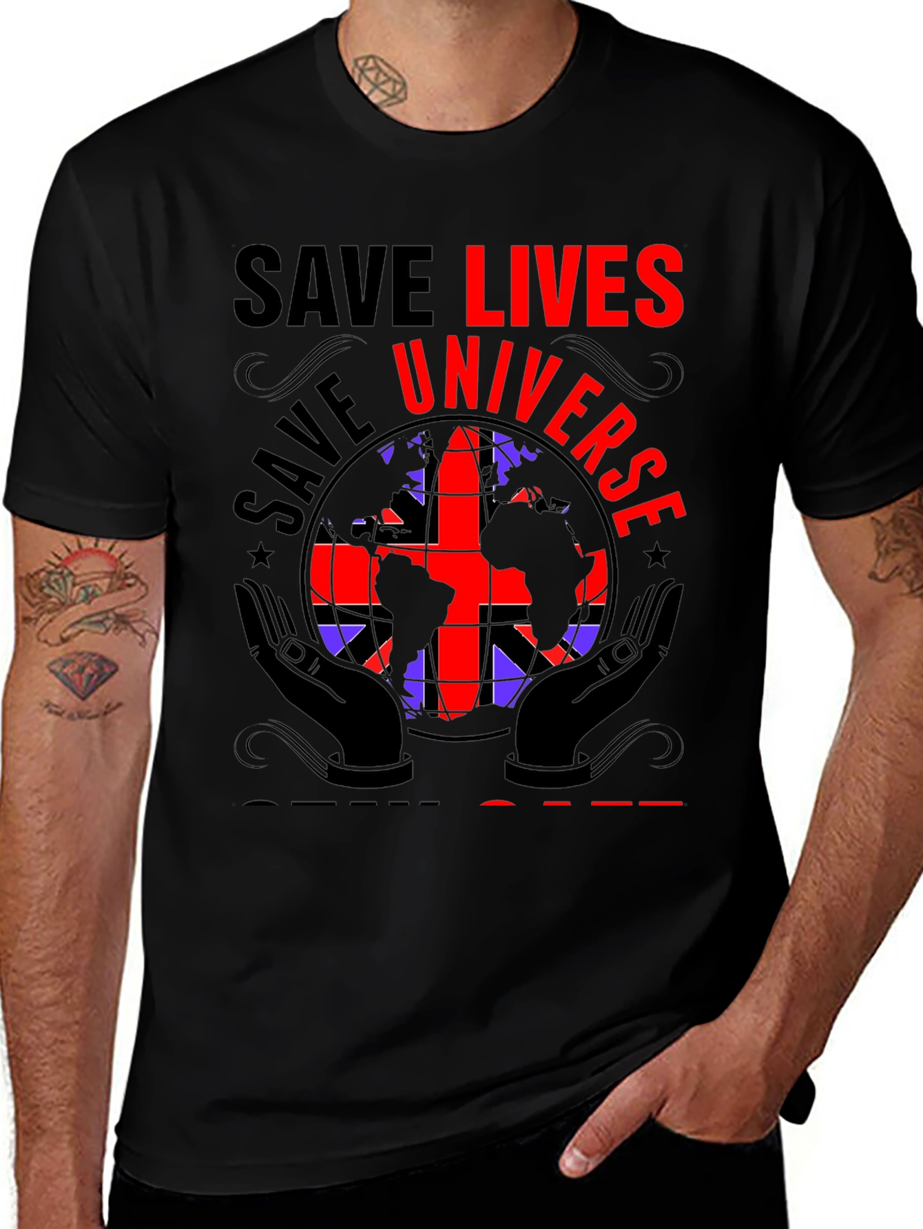 Save Lives Universe Graphic T-Shirt