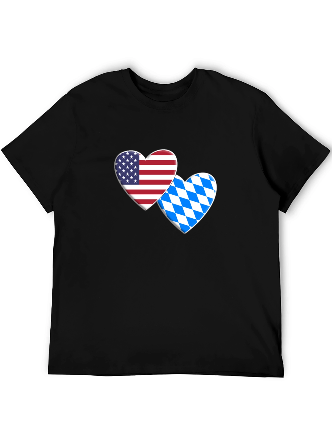 USA & Bavarian Heart T-Shirt