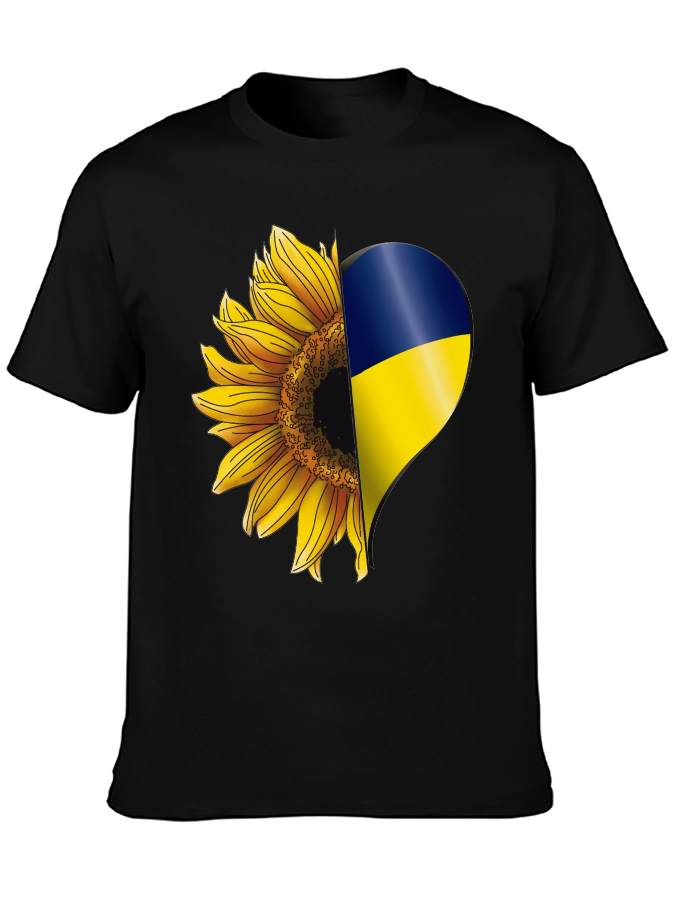 Ukraine Sunflower Heart T-Shirt