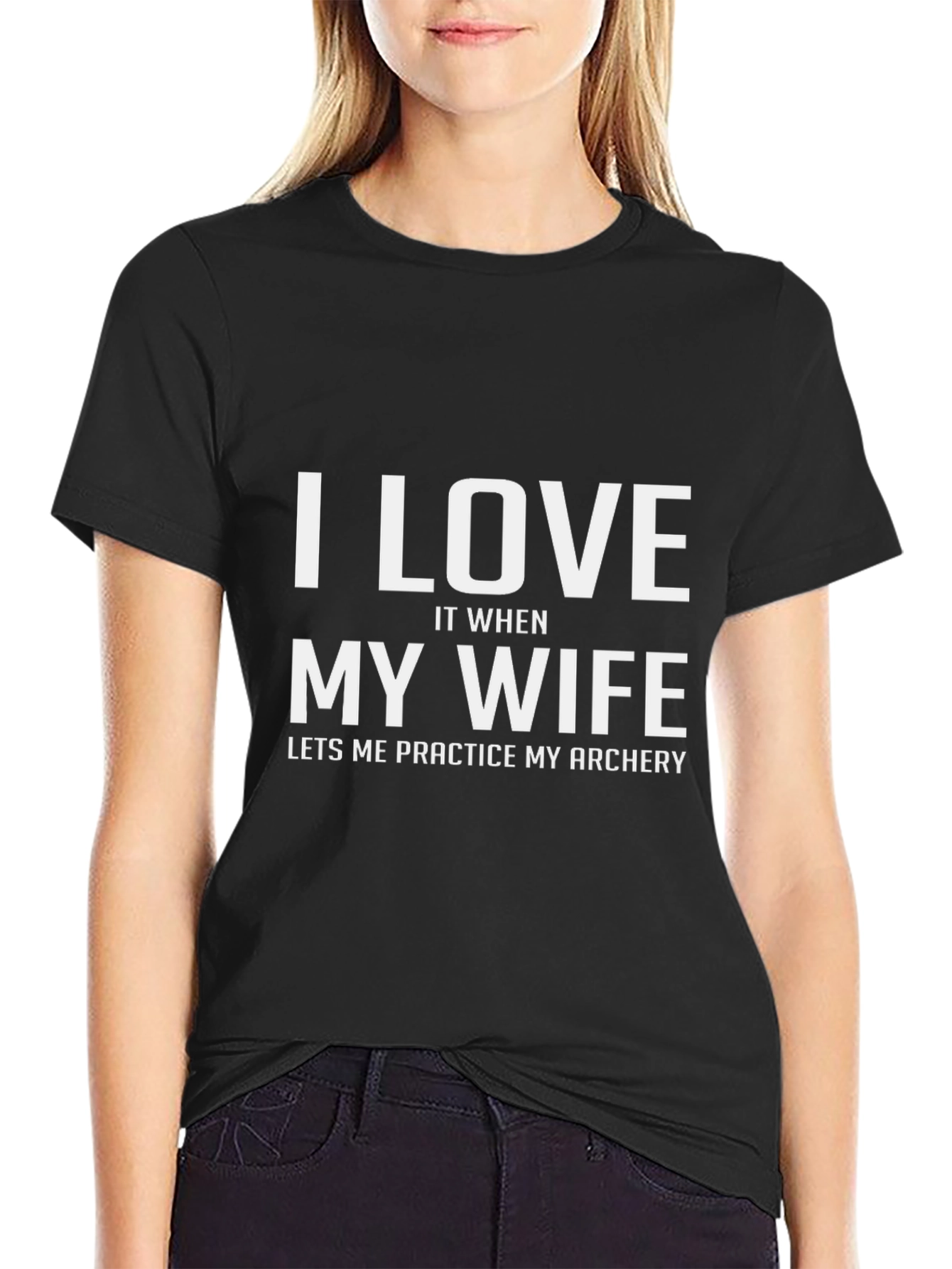 Funny Archery T-Shirt: I Love My Wife