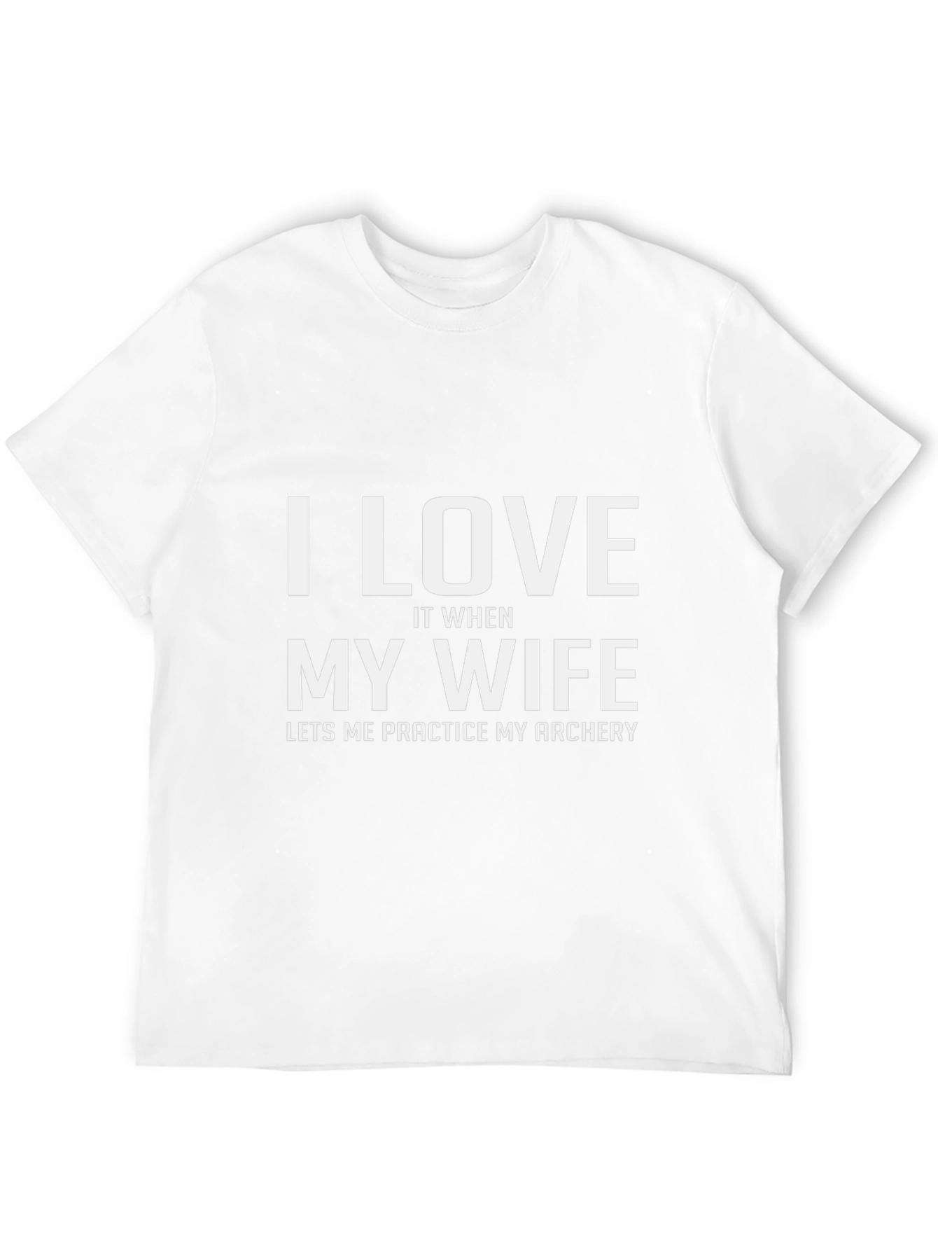 Funny Archery T-Shirt: I Love My Wife