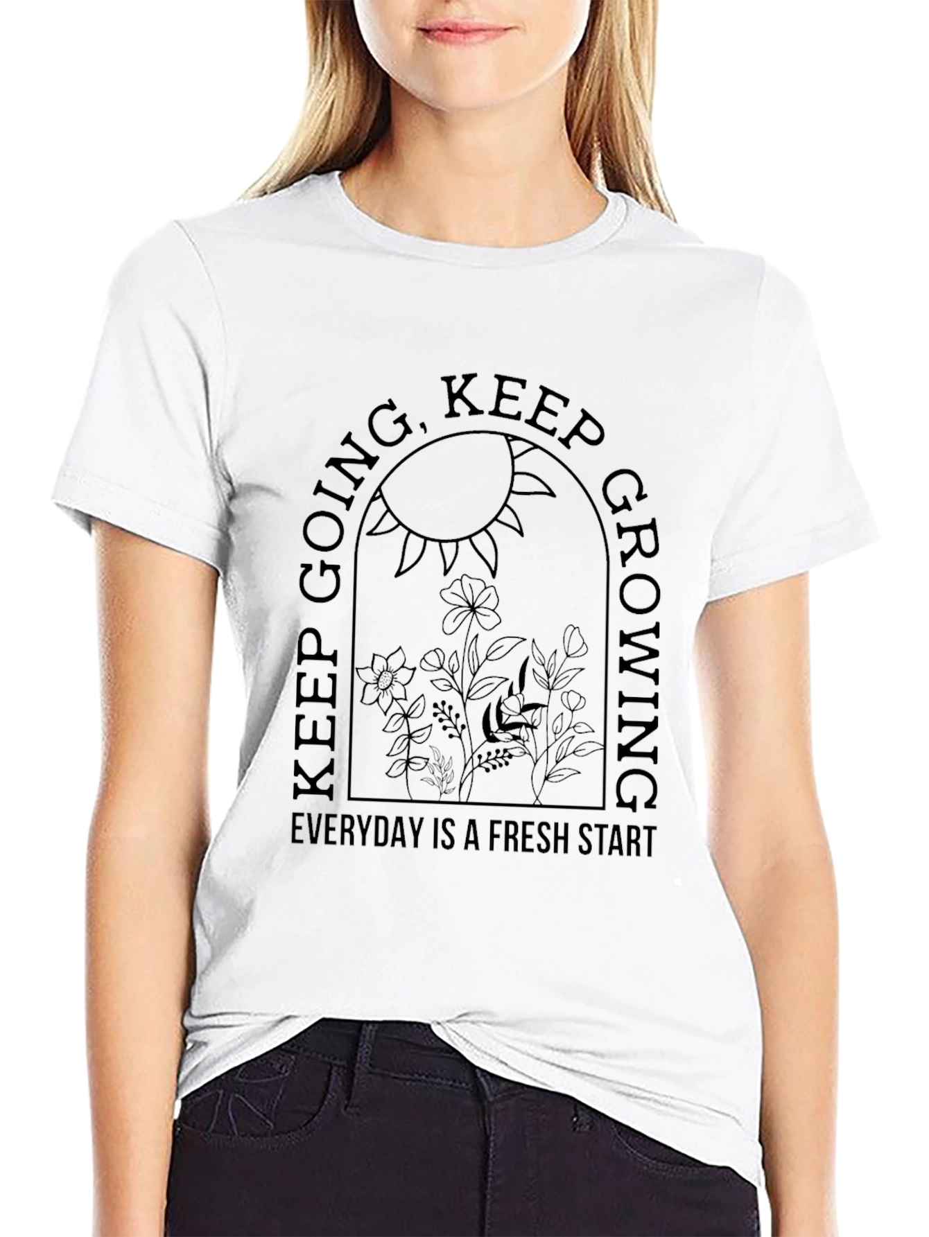Inspirational Keep Going Graphic Tee