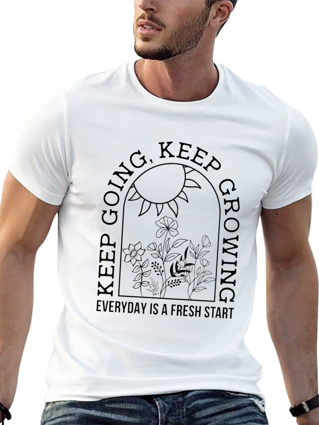 Inspirational Keep Going Graphic Tee