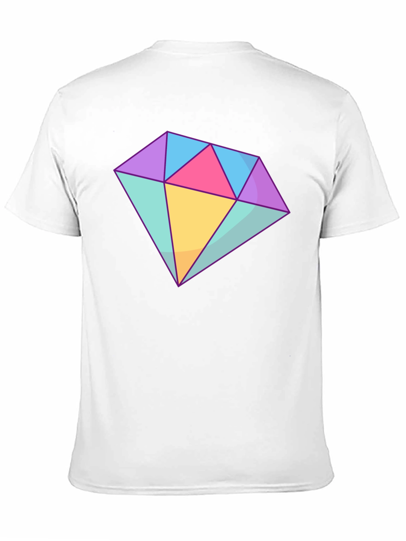 Diamond Graphic Tee - Stylish Cotton Blend T-Shirt