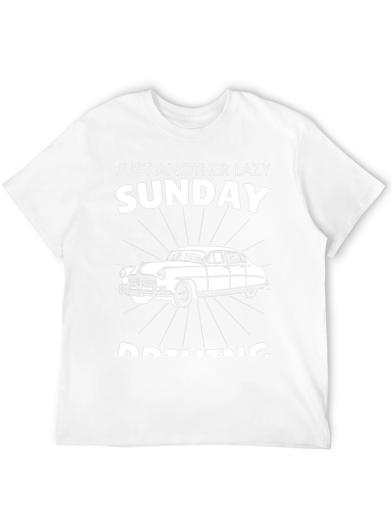 Lazy Sunday Driving Car Graphic Tee
