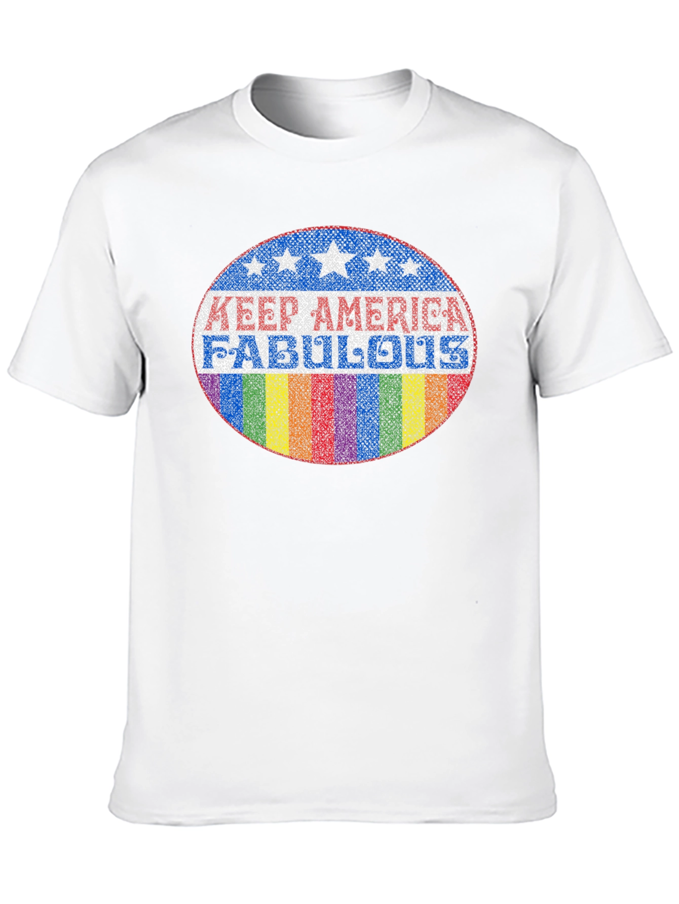 Keep America Fabulous T-Shirt - Pride Rainbow