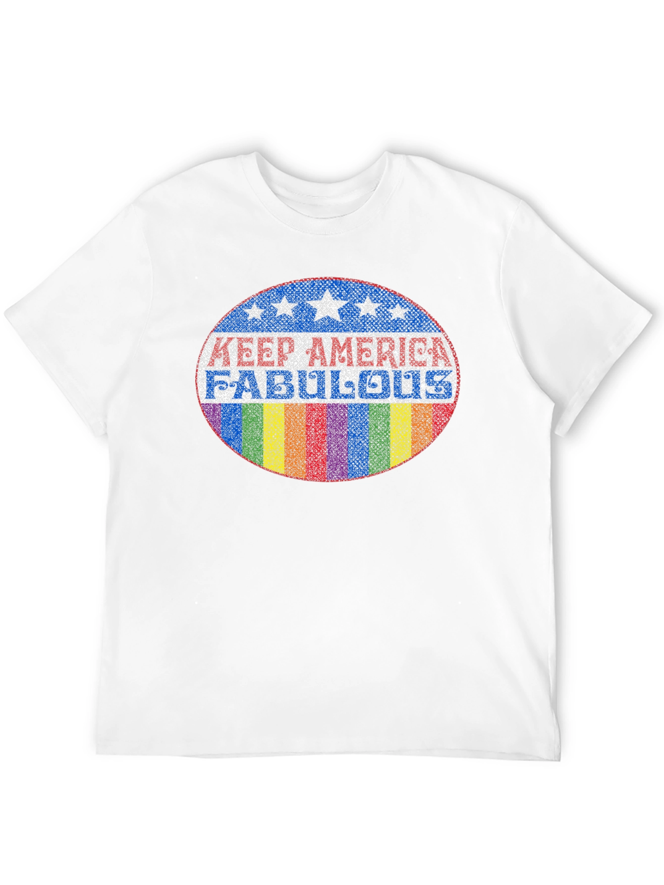 Keep America Fabulous T-Shirt - Pride Rainbow