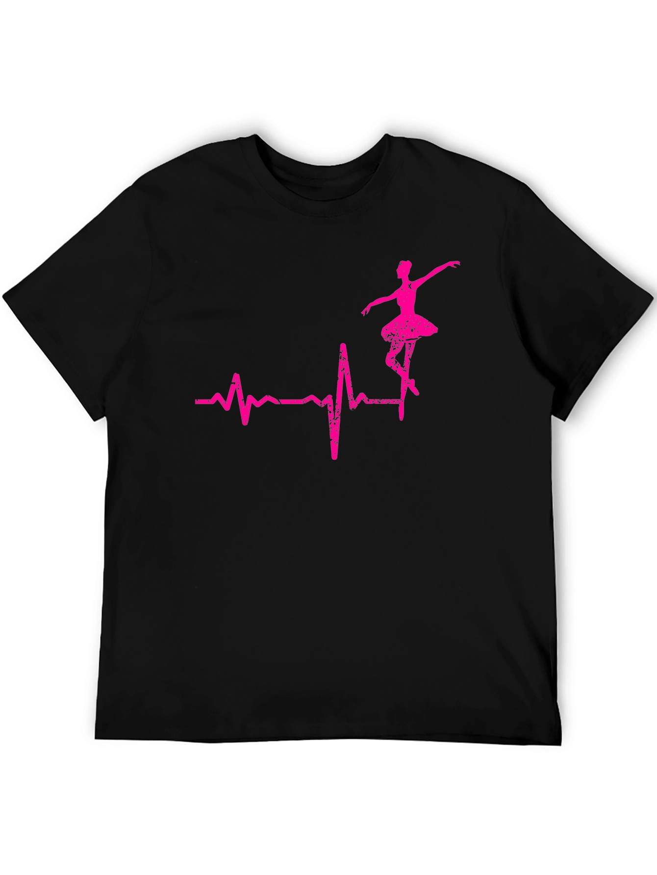 Ballerina Heartbeat Graphic Tee - Dance Lover Shirt