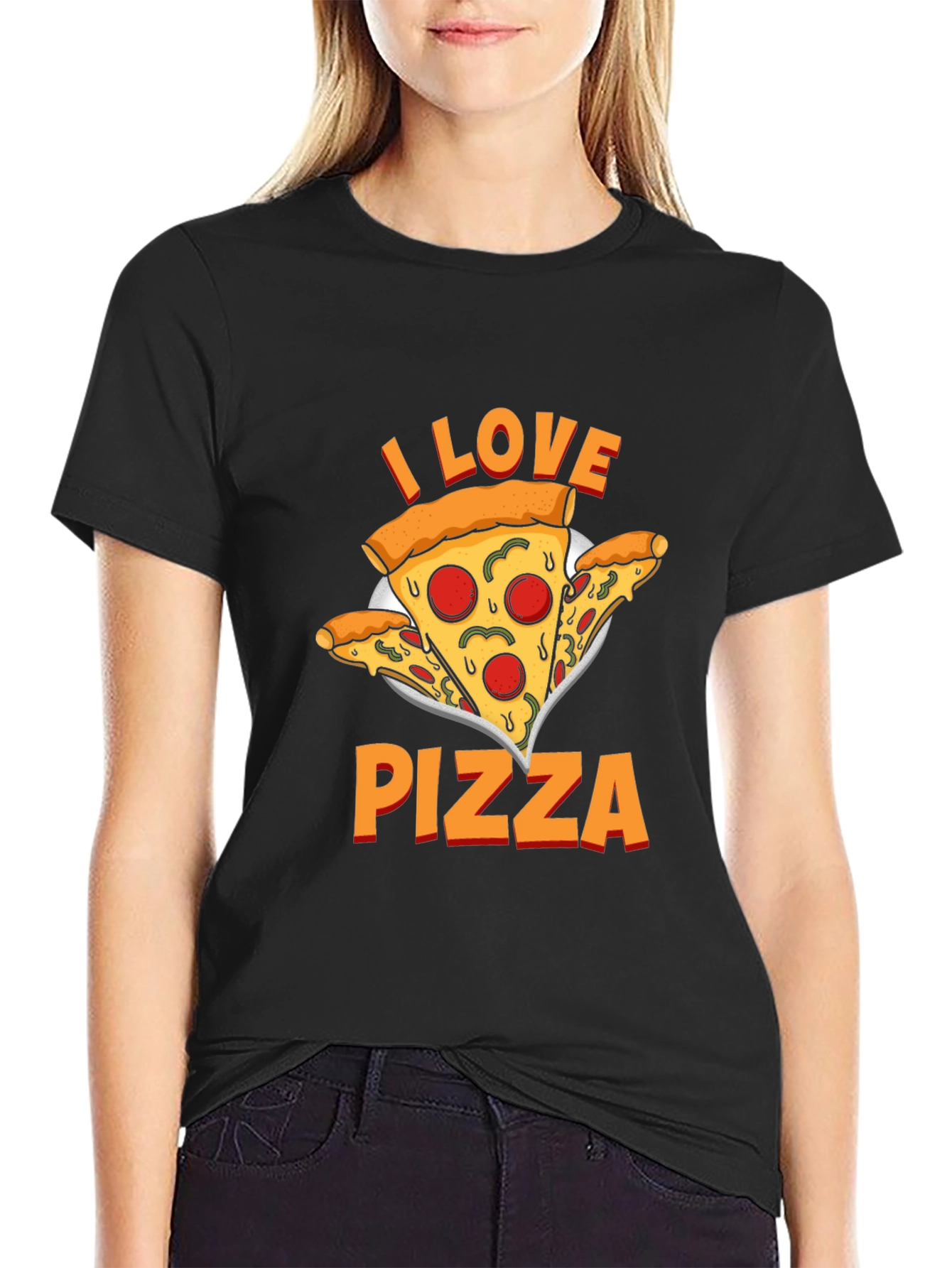 I Love Pizza Graphic Tee - Comfort Fit