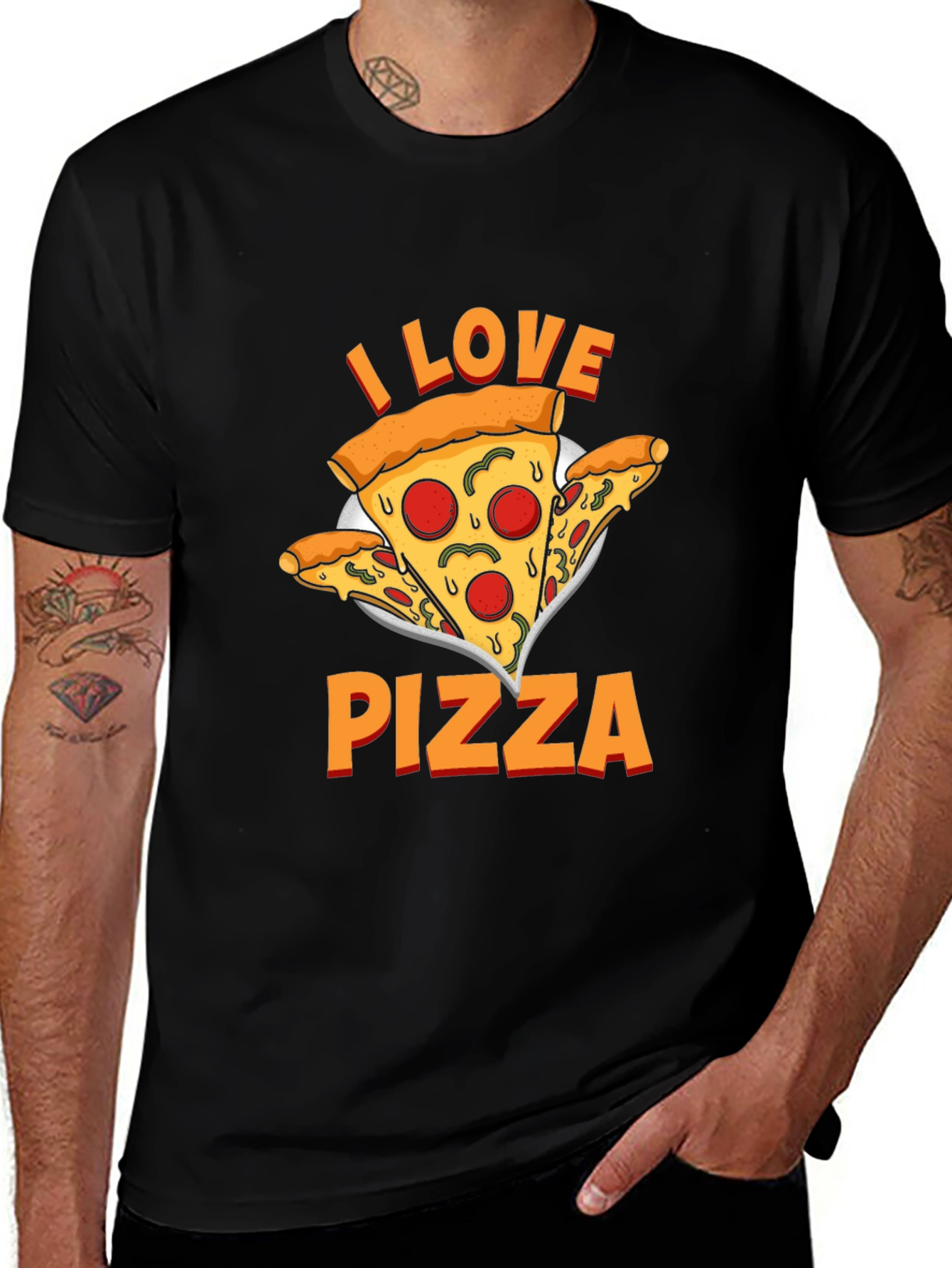 I Love Pizza Graphic Tee - Comfort Fit
