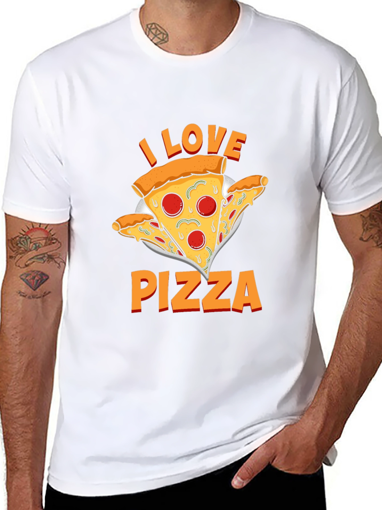 I Love Pizza Graphic Tee - Comfort Fit