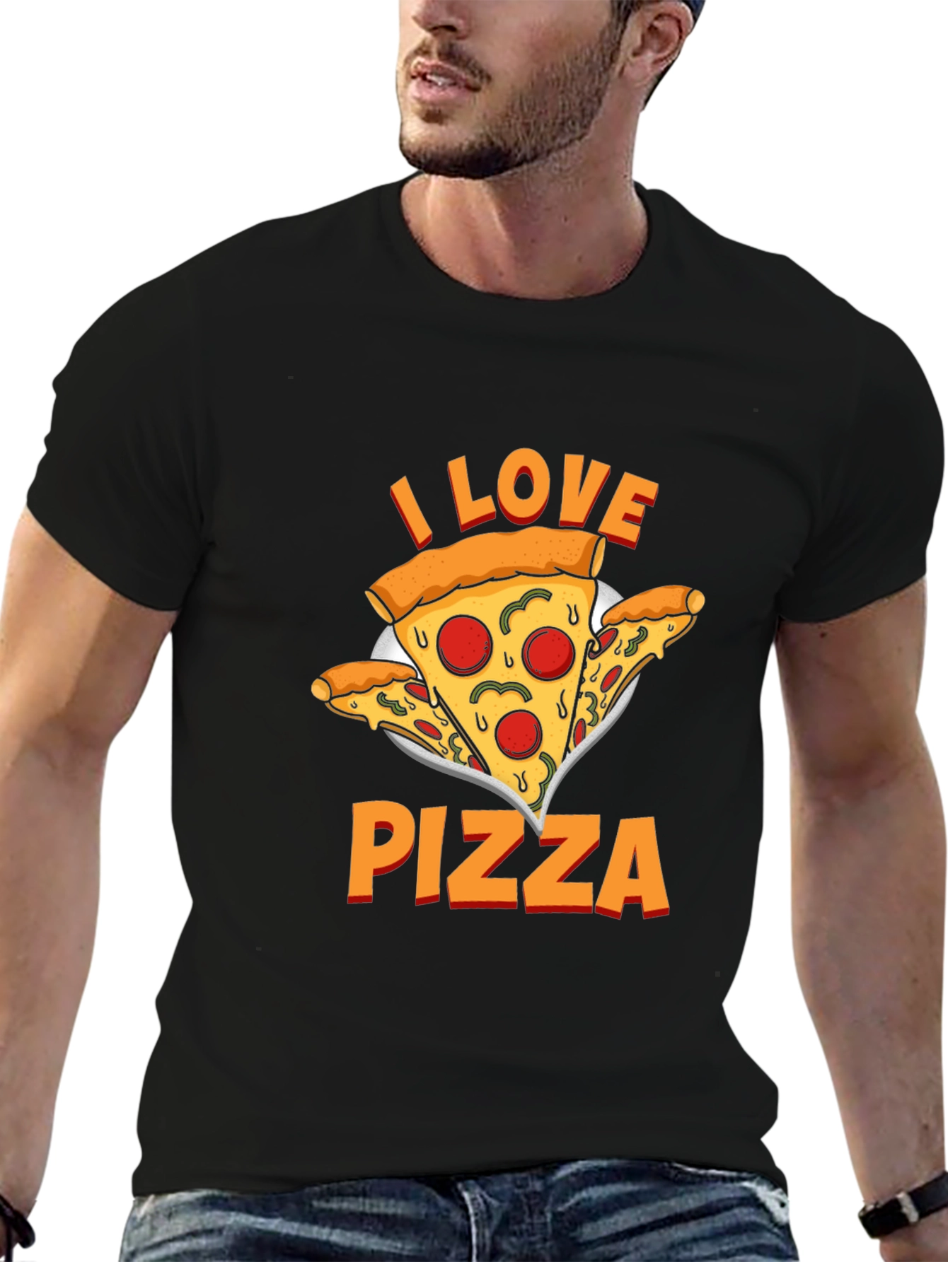 I Love Pizza Graphic Tee - Comfort Fit