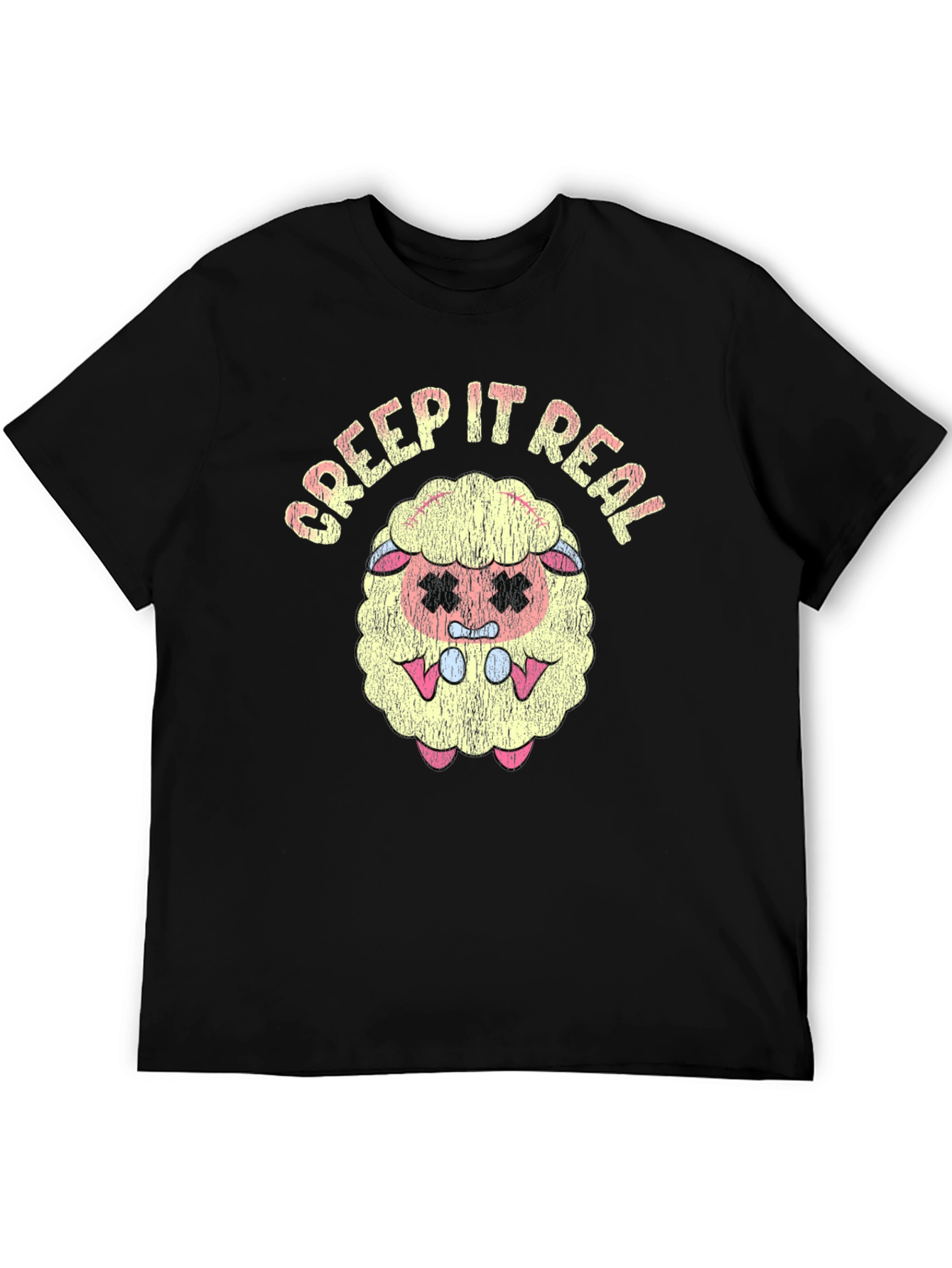 Creep It Real Sheep Black T-Shirt