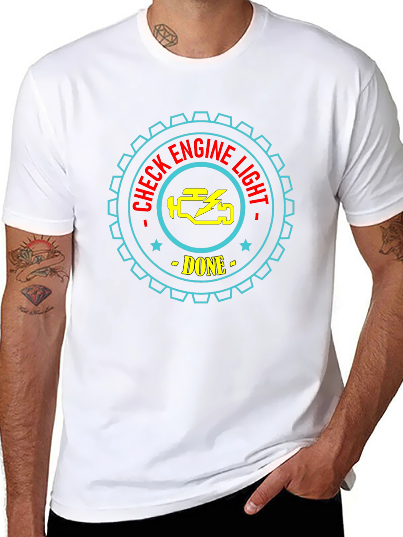 Check Engine Light Done Graphic T-Shirt