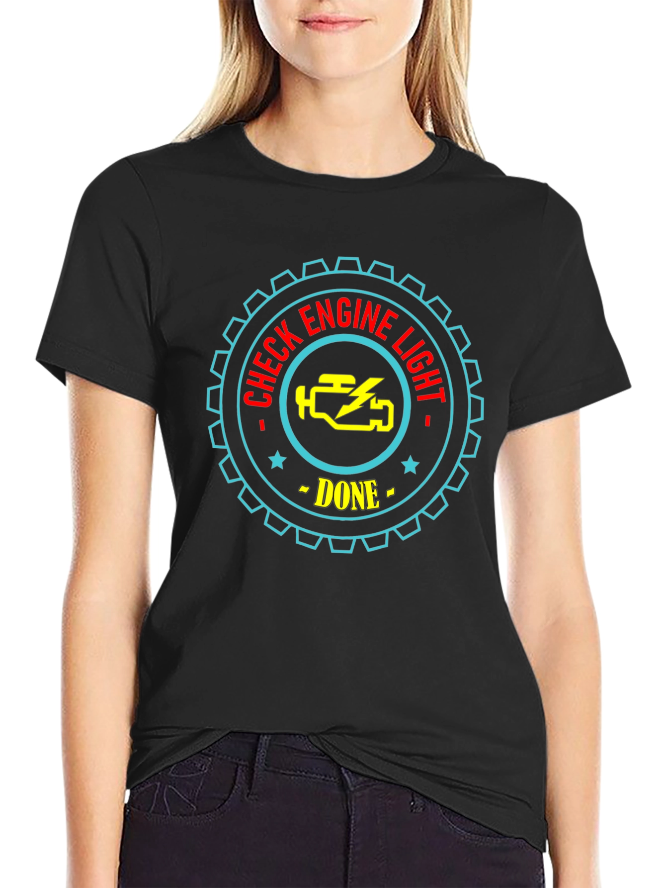 Check Engine Light Done Graphic T-Shirt