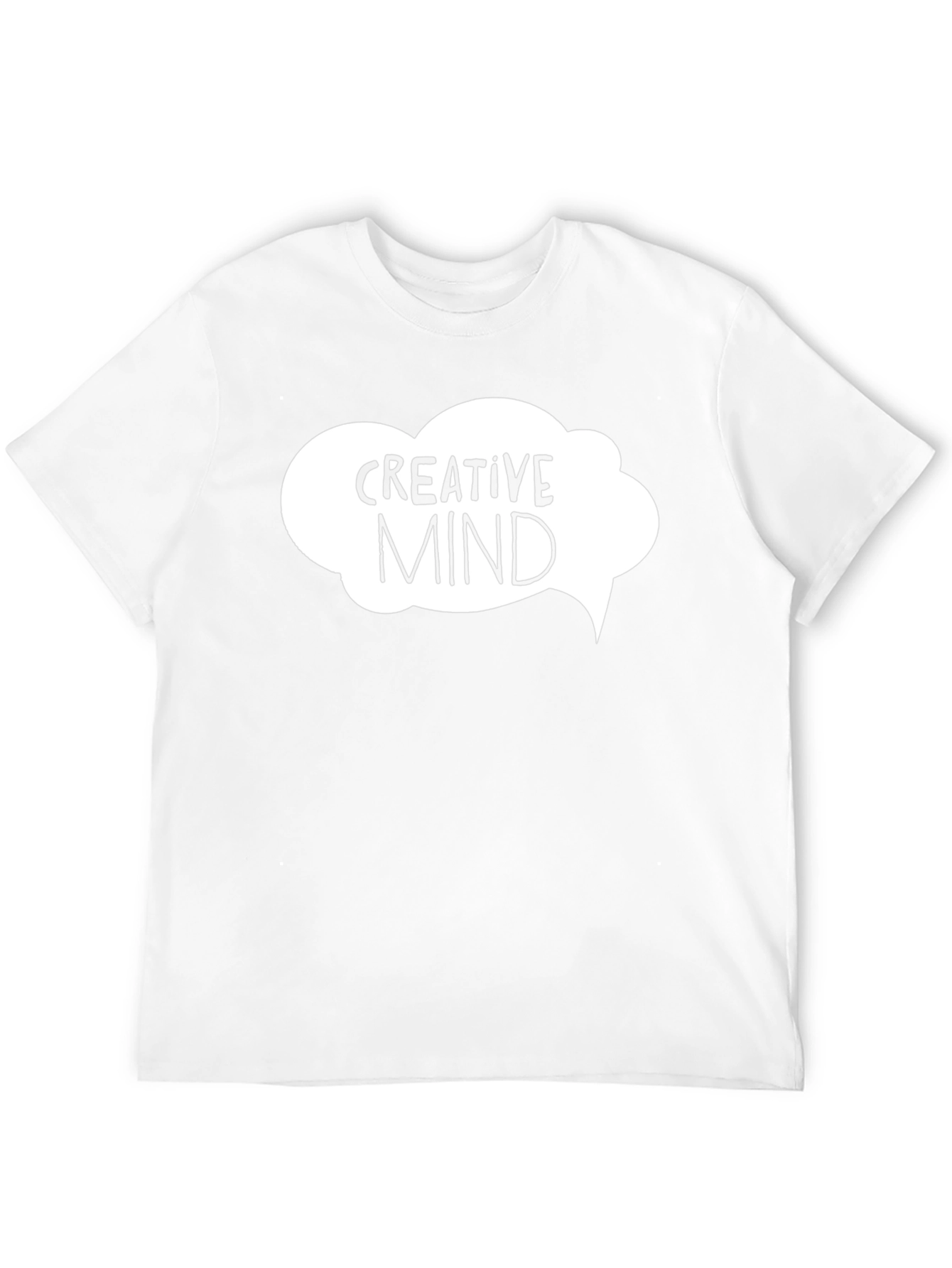 Creative Mind Graphic Tee - Black Cotton T-Shirt