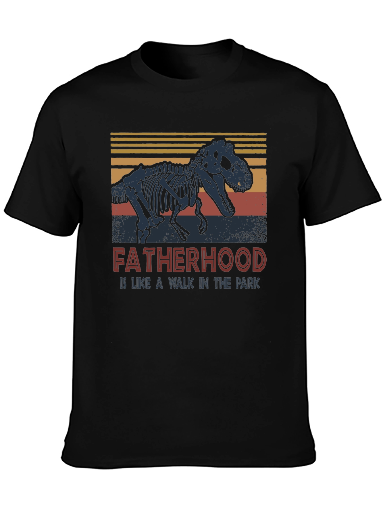 Fatherhood Dinosaur T-Shirt - Walk in the Park