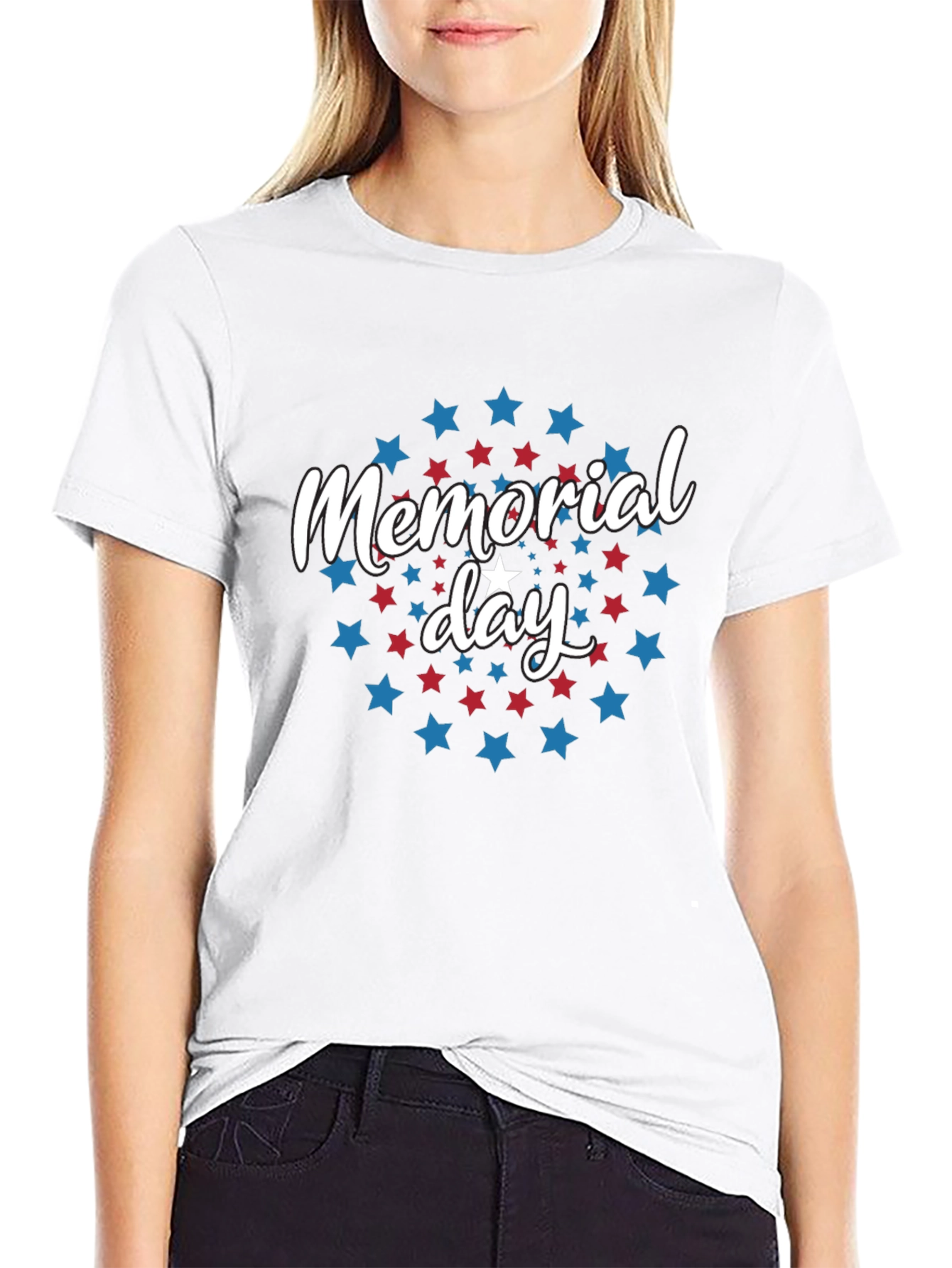Memorial Day T-Shirt - Stars and Stripes