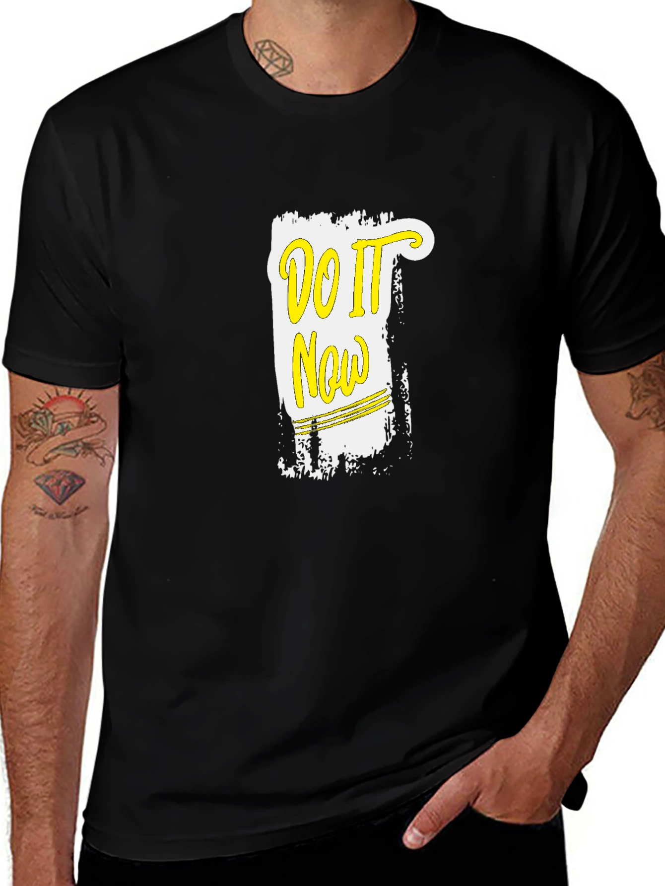 Do It Now - Mens Black Graphic T-Shirt