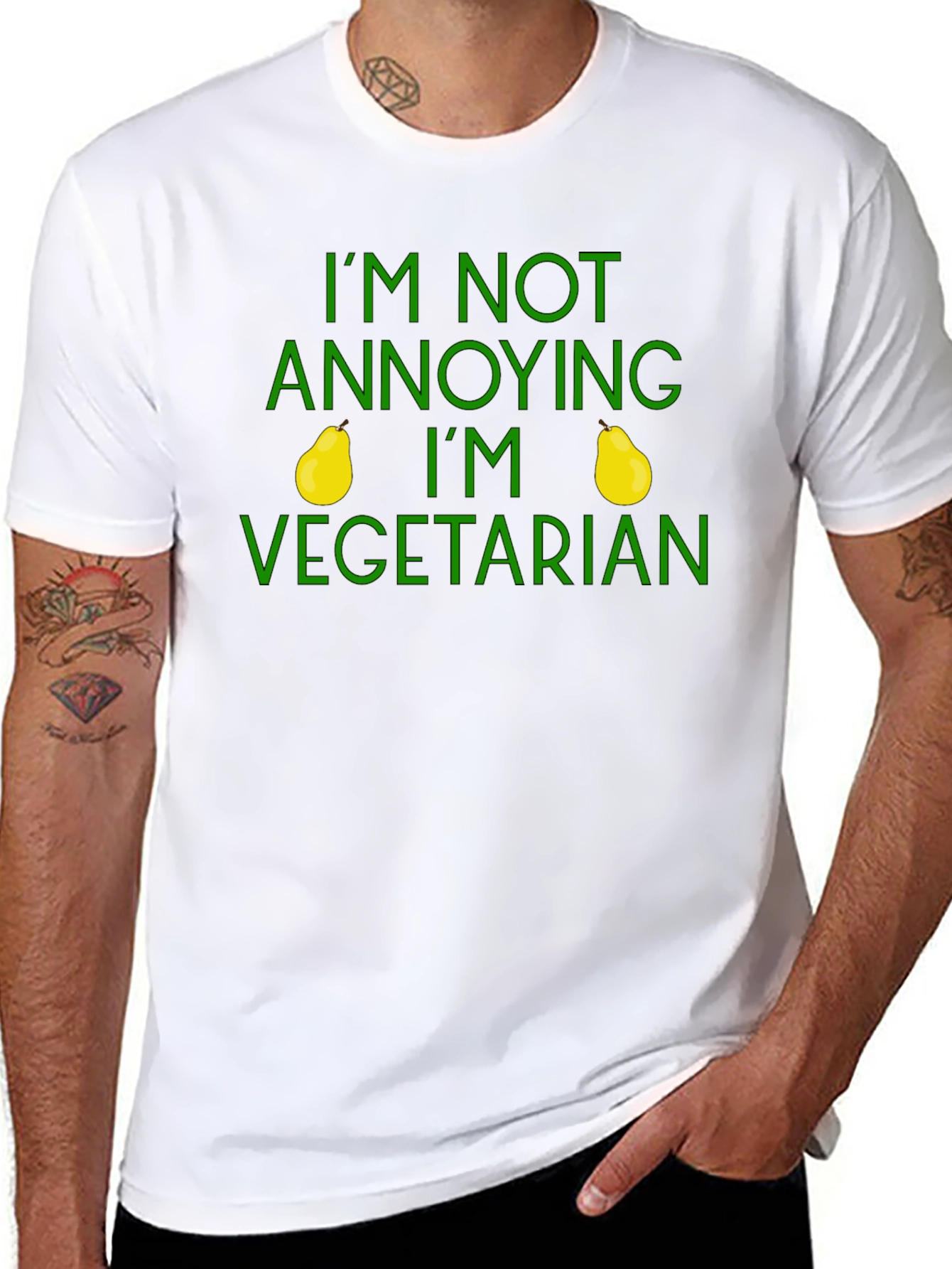 Annoying Vegetarian Funny Humor Pear T-Shirt