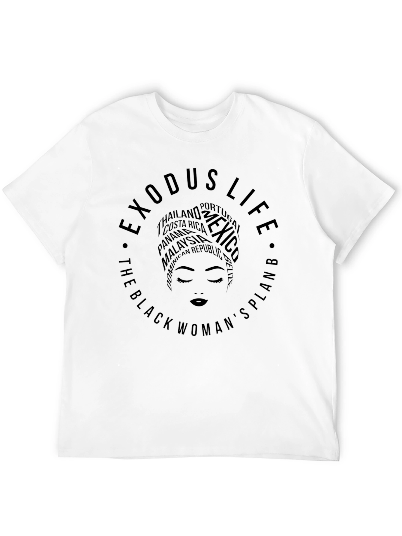 Exodus Life Black Womans Plan T-Shirt