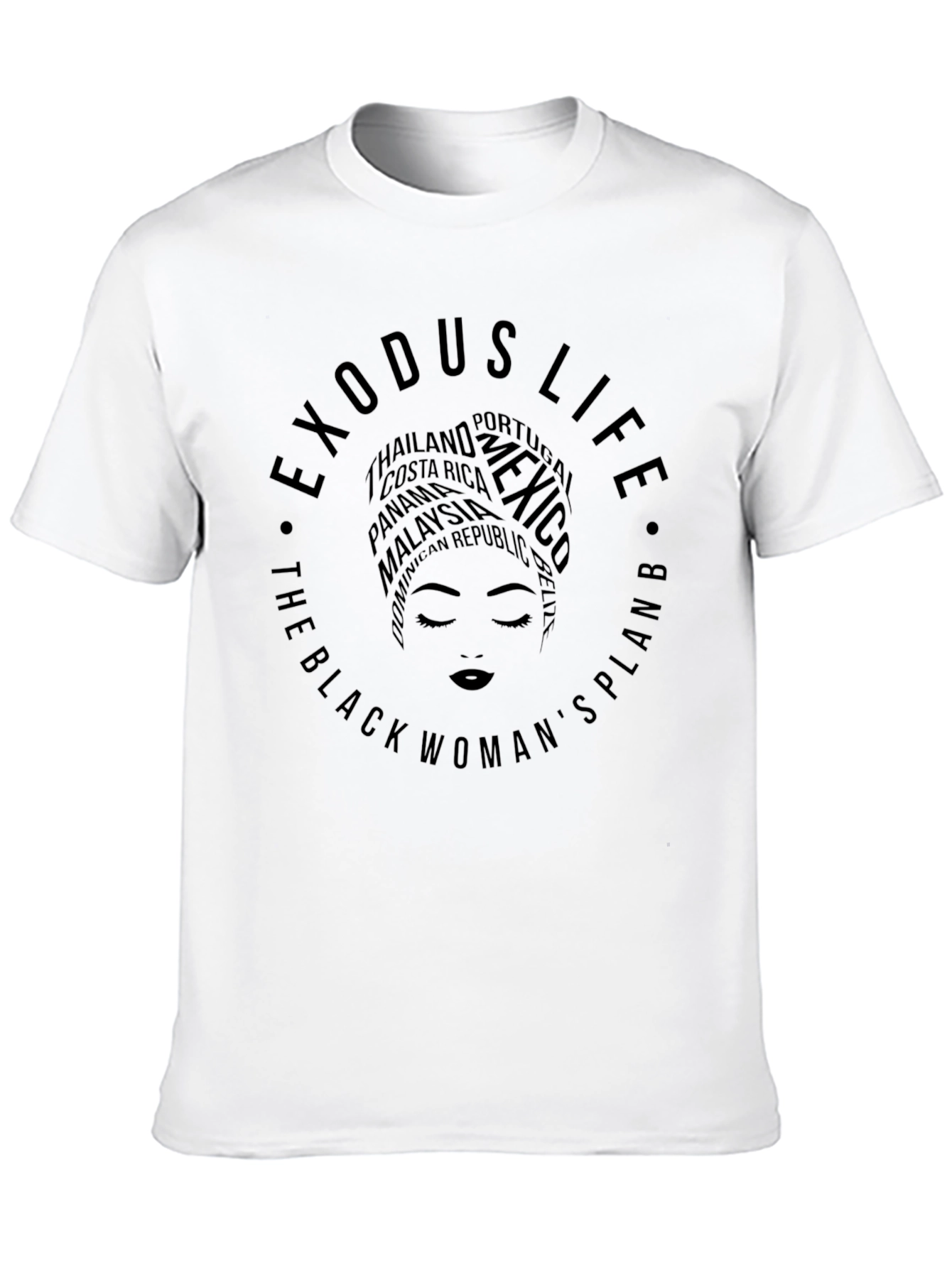Exodus Life Black Womans Plan T-Shirt