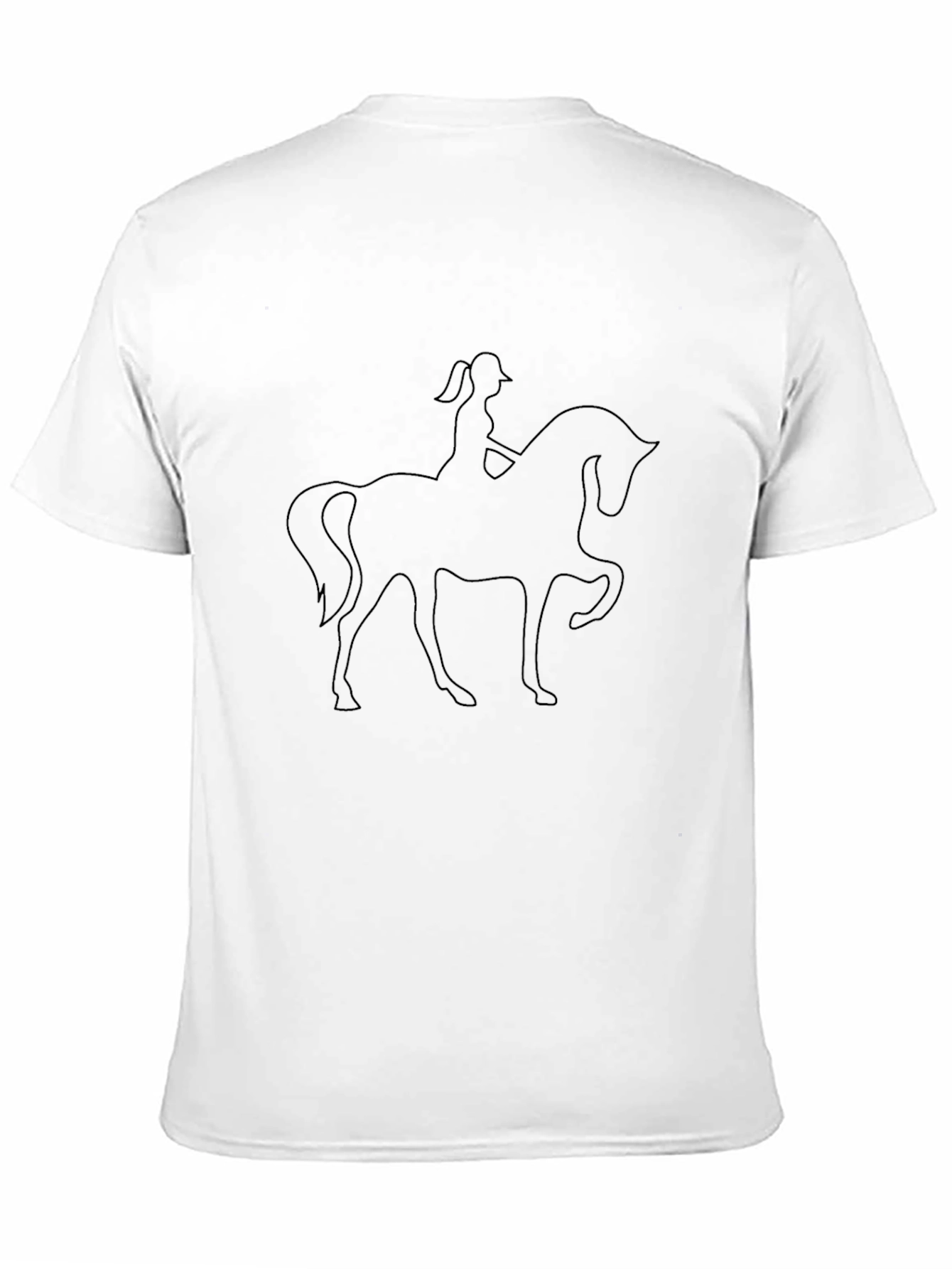 Equestrian Silhouette Tee - Classic Black