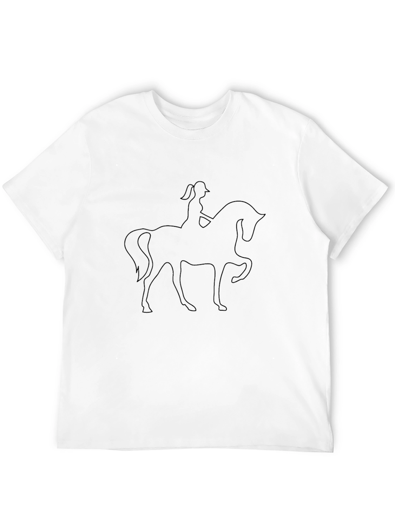 Equestrian Silhouette Tee - Classic Black