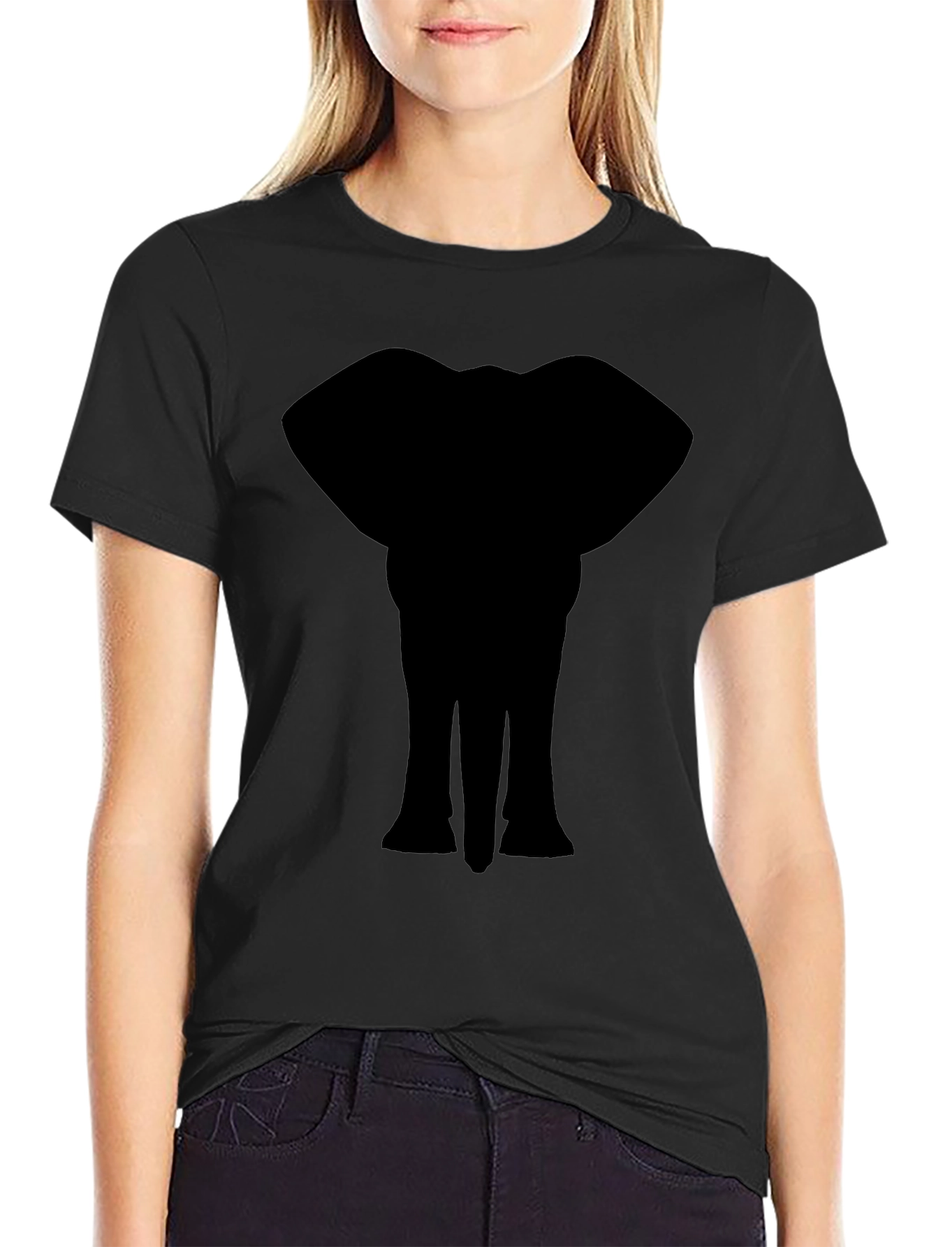Elephant Silhouette T-Shirt - Modern Graphic Tee