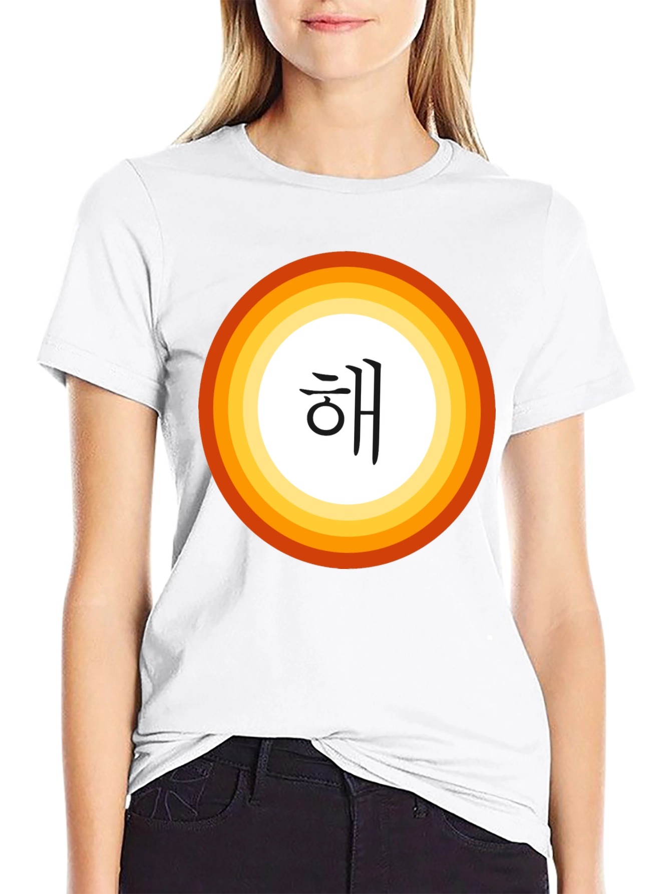 Korean Symbol T-Shirt - Minimalist Design