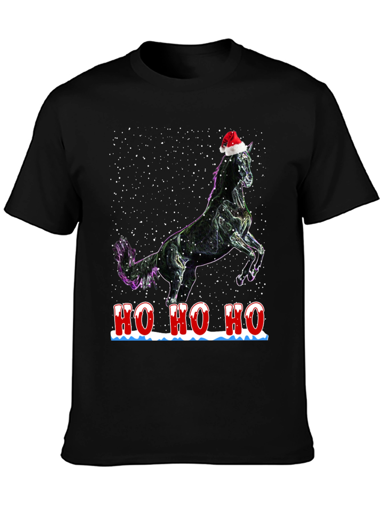 Festive Horse T-Shirt - Holiday Cheer
