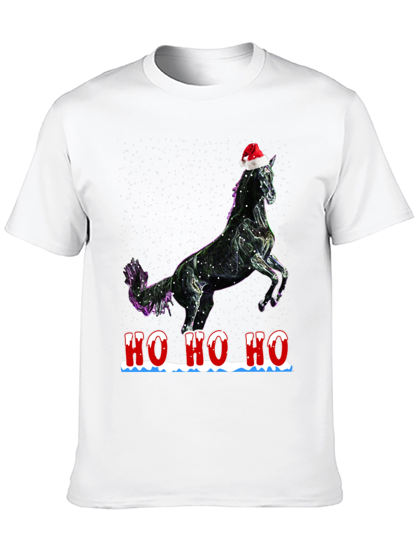Festive Horse T-Shirt - Holiday Cheer
